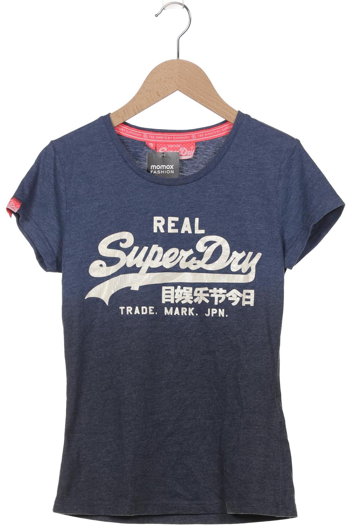 

Superdry Damen T-Shirt, blau, Gr. 36