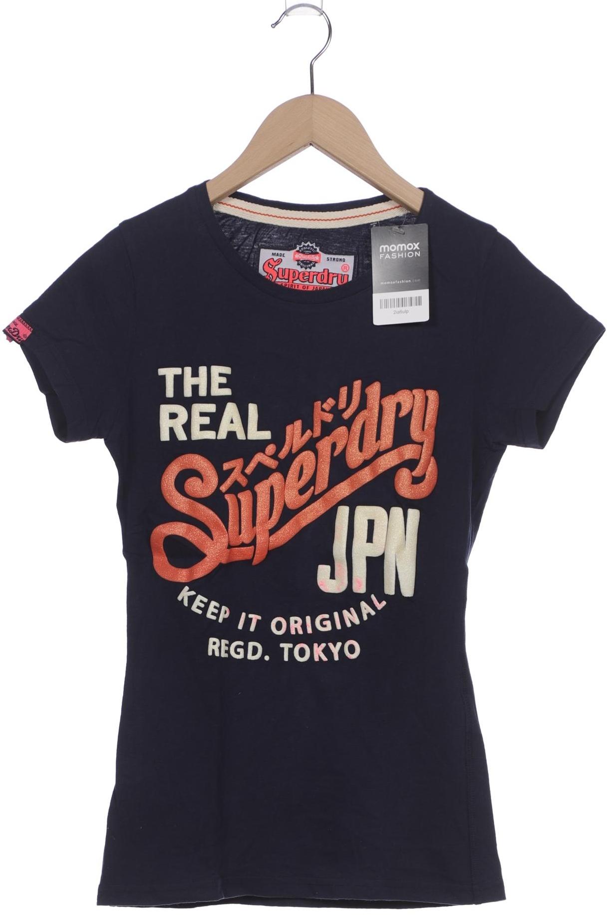 

Superdry Damen T-Shirt, marineblau, Gr. 34