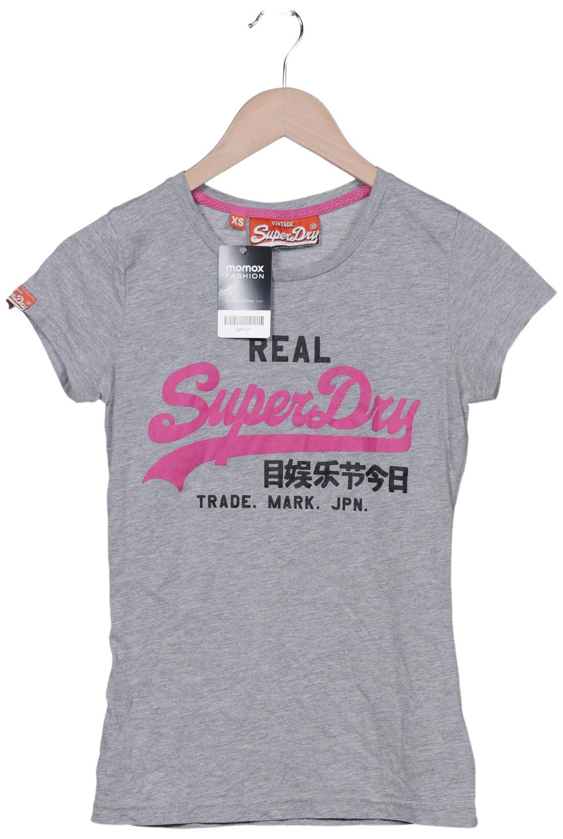 

Superdry Damen T-Shirt, grau, Gr. 34