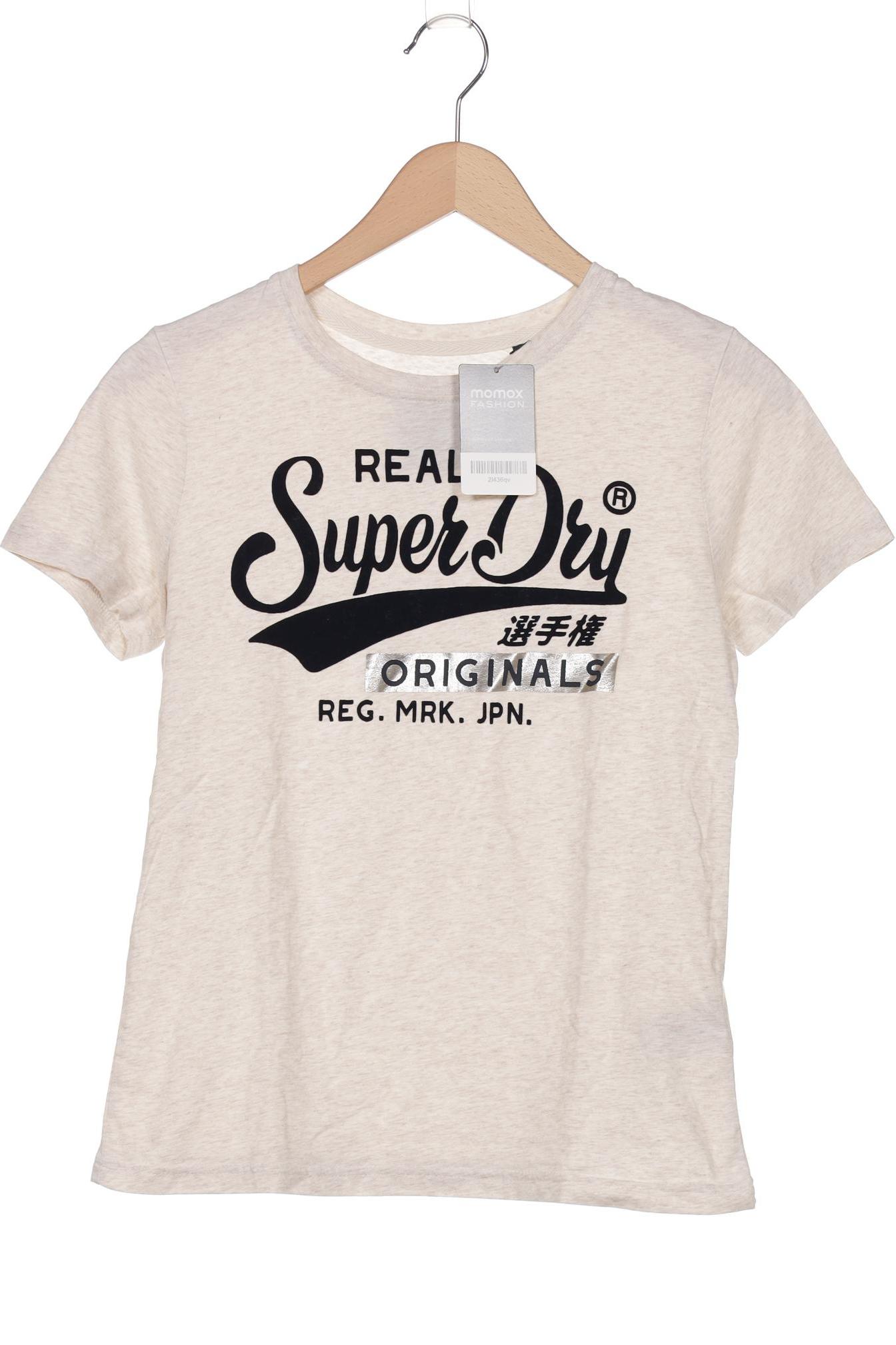 

Superdry Damen T-Shirt, beige, Gr. 38