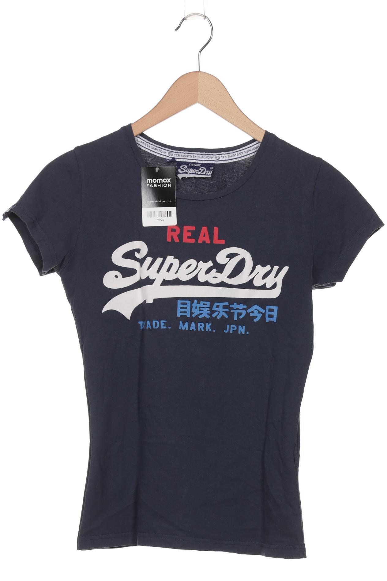 

Superdry Damen T-Shirt, marineblau, Gr. 38