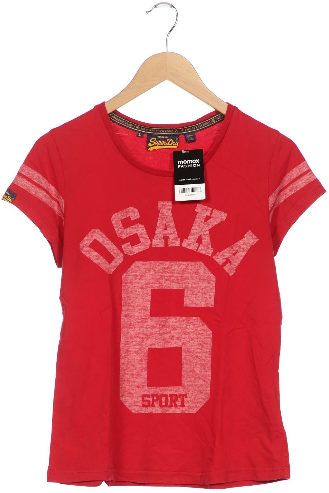 

Superdry Damen T-Shirt, rot, Gr. 42