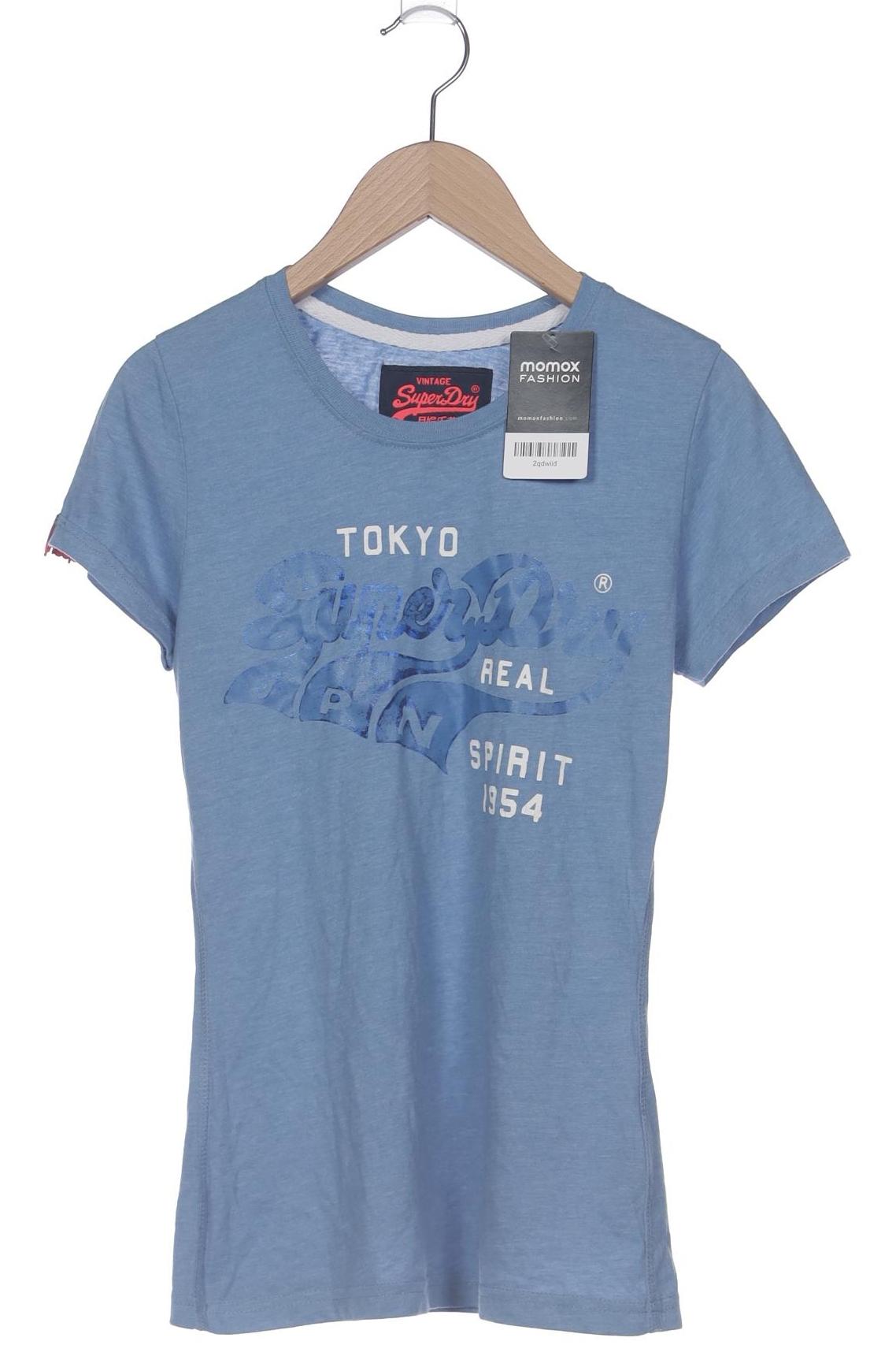 

Superdry Damen T-Shirt, blau, Gr. 34