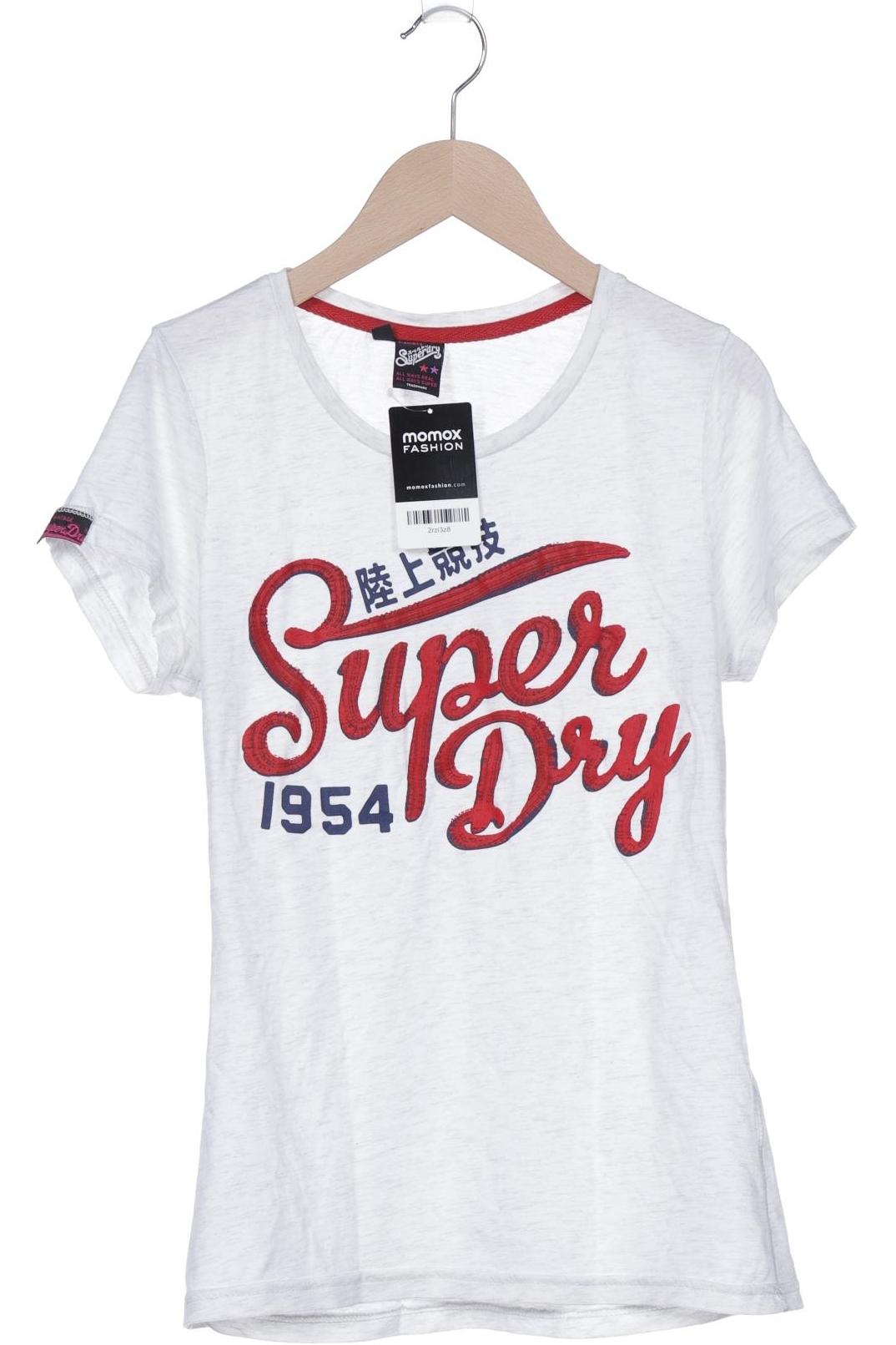 

Superdry Damen T-Shirt, cremeweiß, Gr. 38