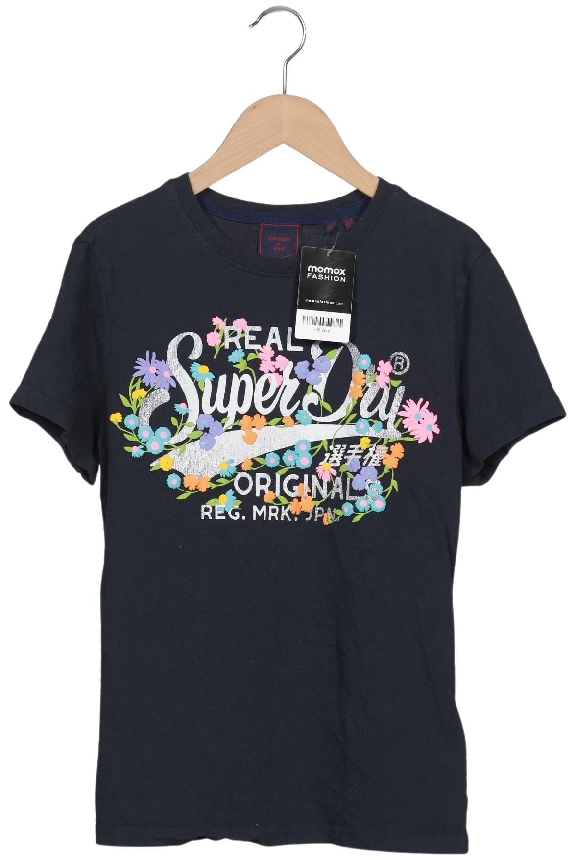 

Superdry Damen T-Shirt, marineblau, Gr. 38