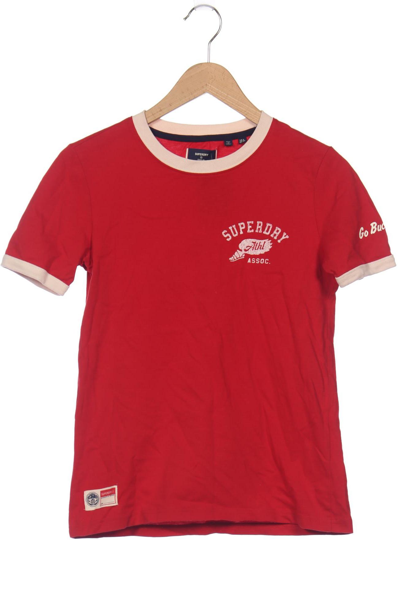 

Superdry Damen T-Shirt, rot, Gr. 34