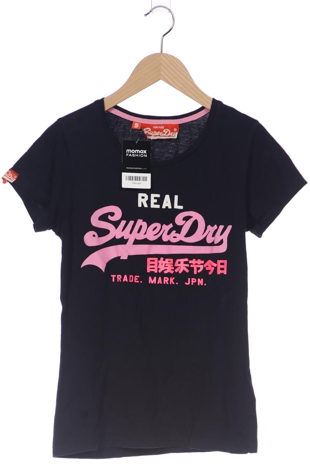 

Superdry Damen T-Shirt, marineblau, Gr. 36