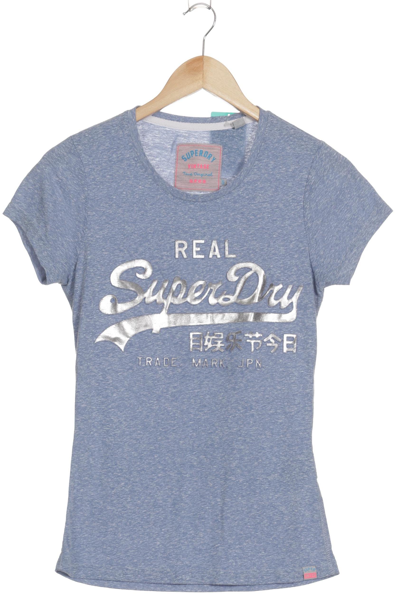 

Superdry Damen T-Shirt, blau, Gr. 34