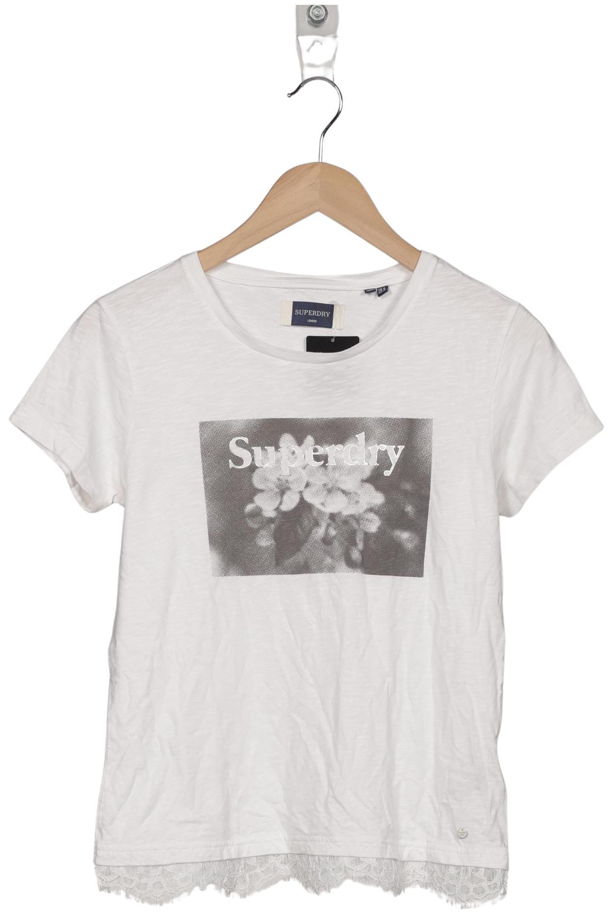 

Superdry Damen T-Shirt, weiß, Gr. 36