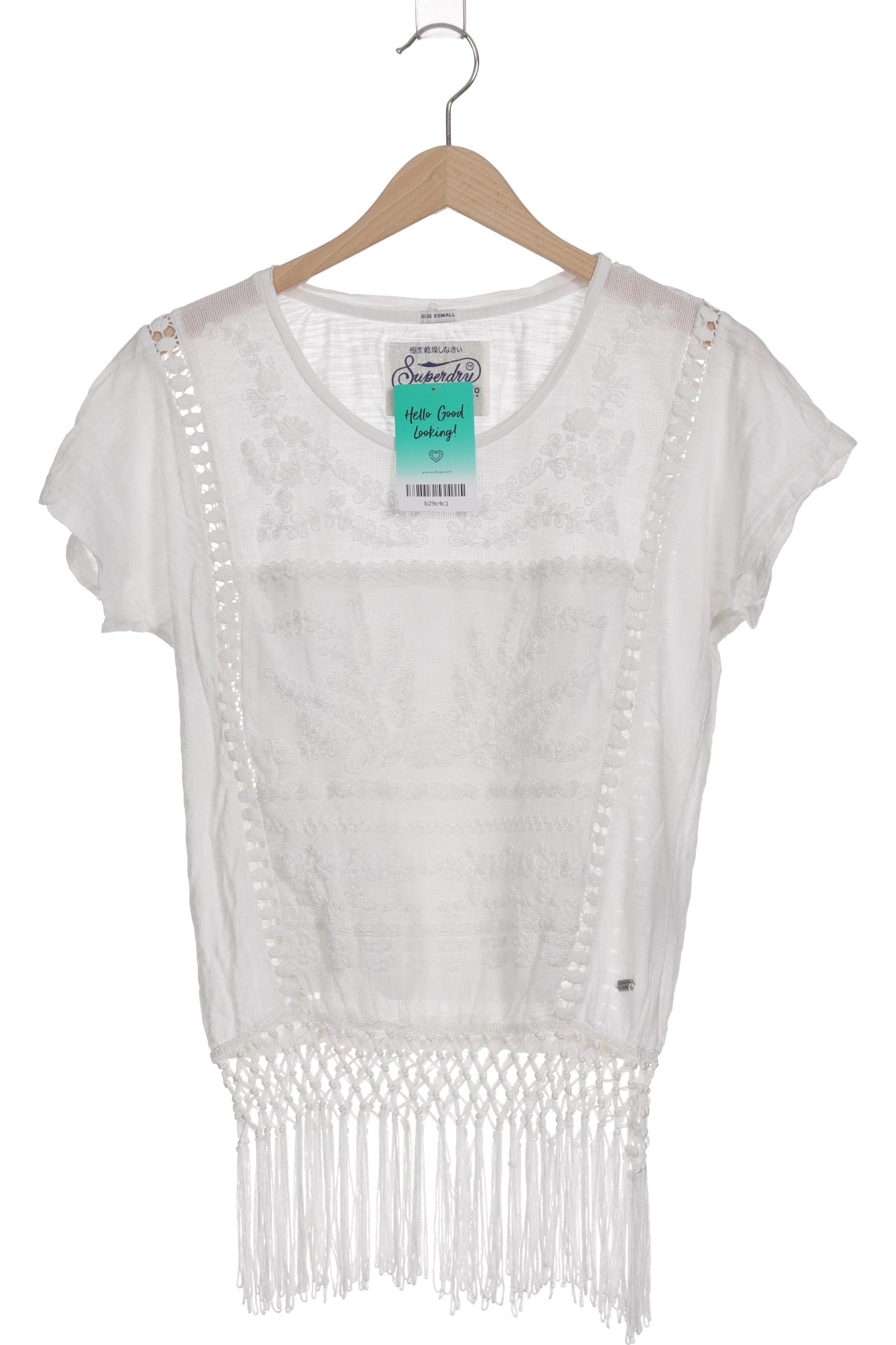 

Superdry Damen T-Shirt, weiß, Gr. 34