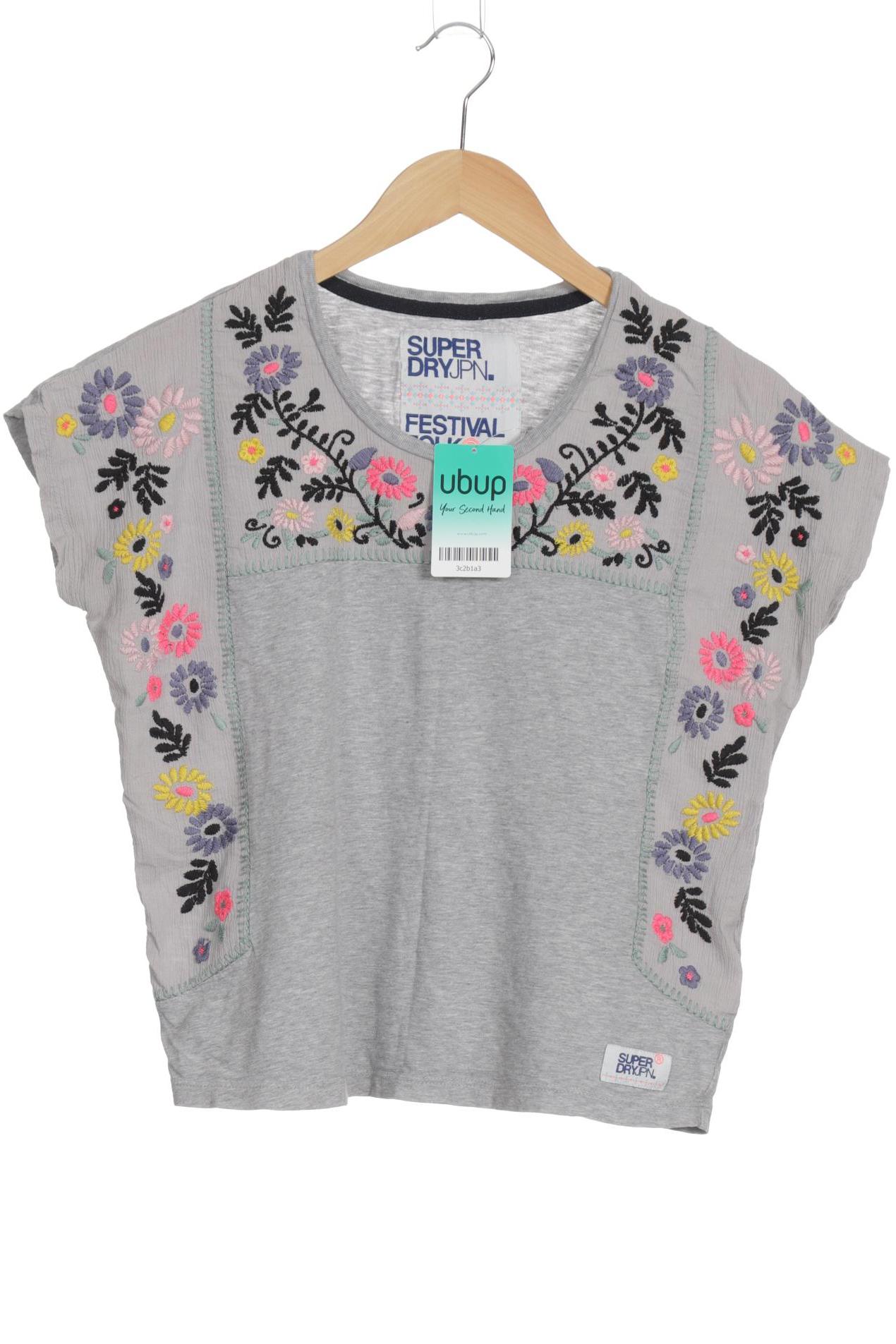 

Superdry Damen T-Shirt, grau, Gr. 34
