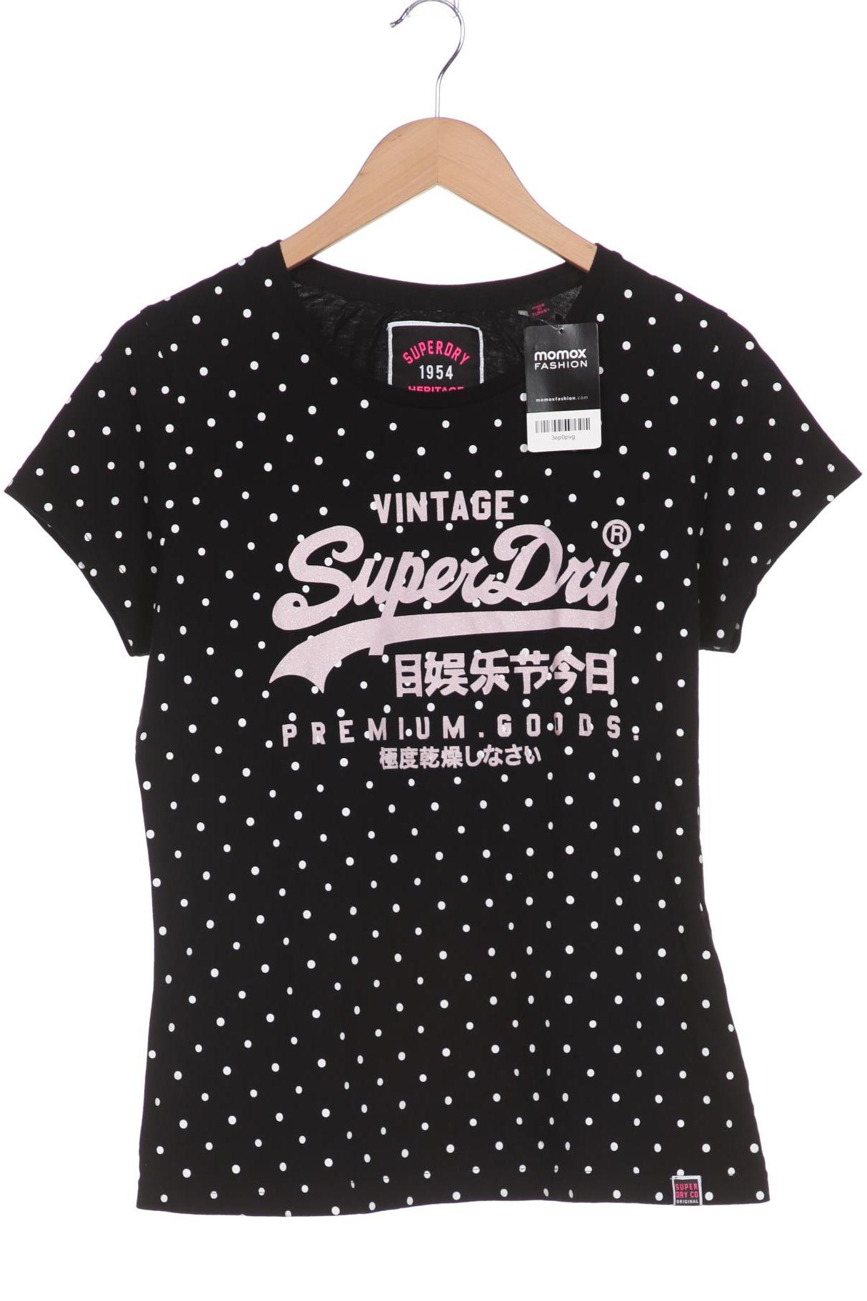 

Superdry Damen T-Shirt, schwarz, Gr. 42