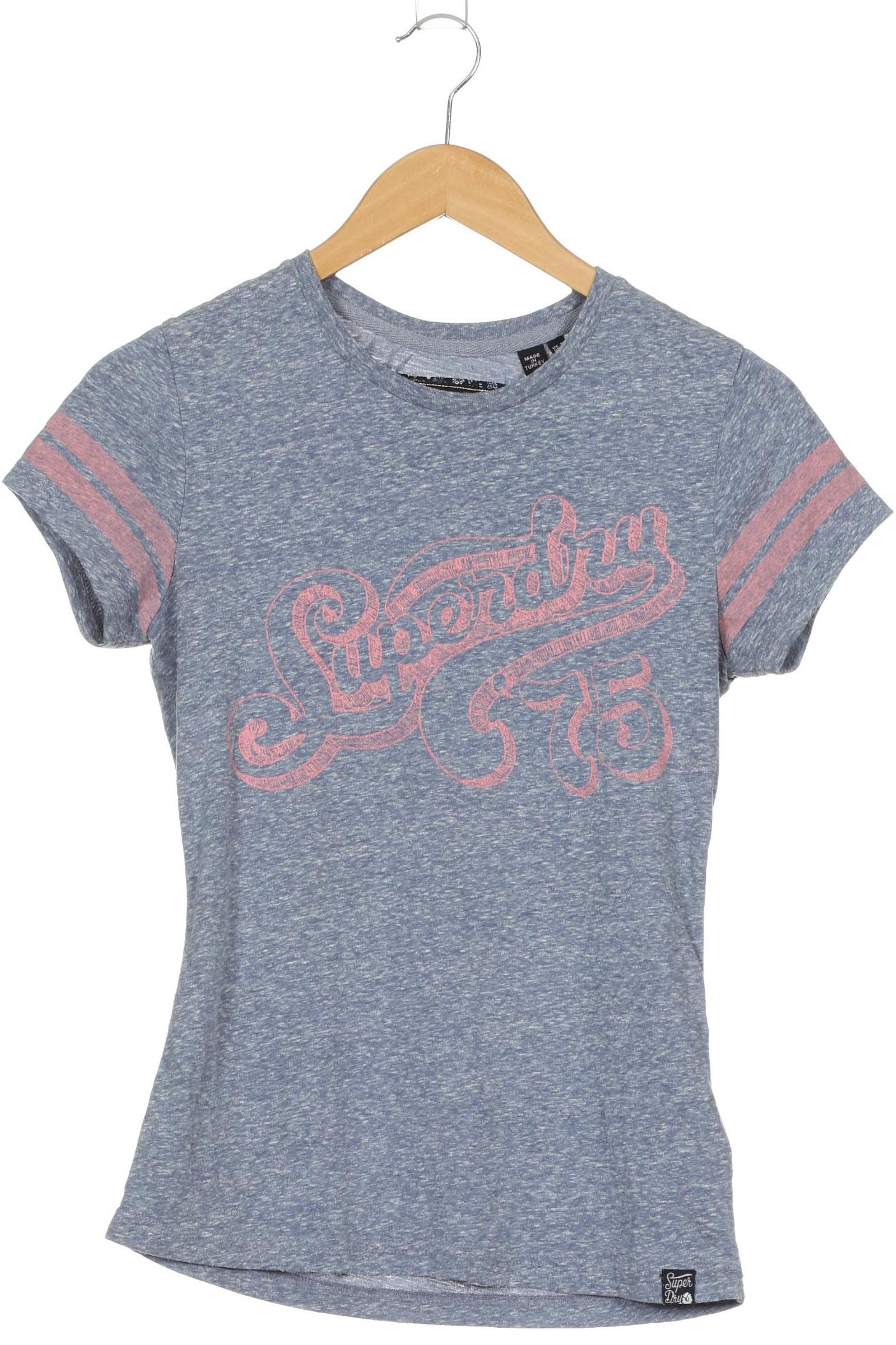 

Superdry Damen T-Shirt, blau, Gr. 36