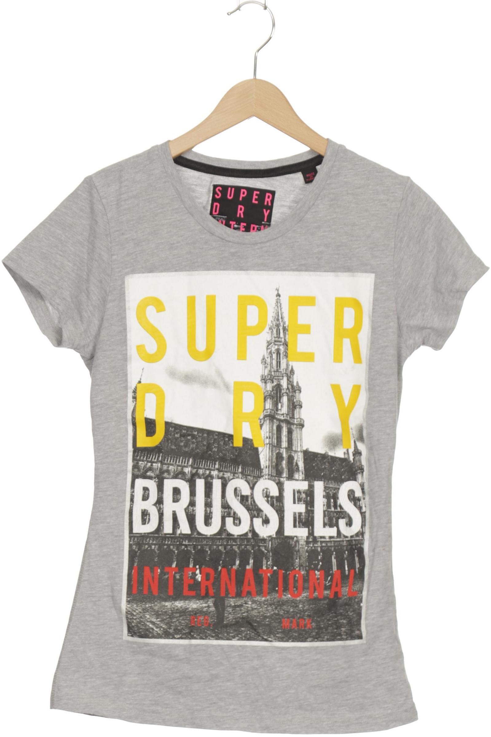 

Superdry Damen T-Shirt, grau, Gr. 36