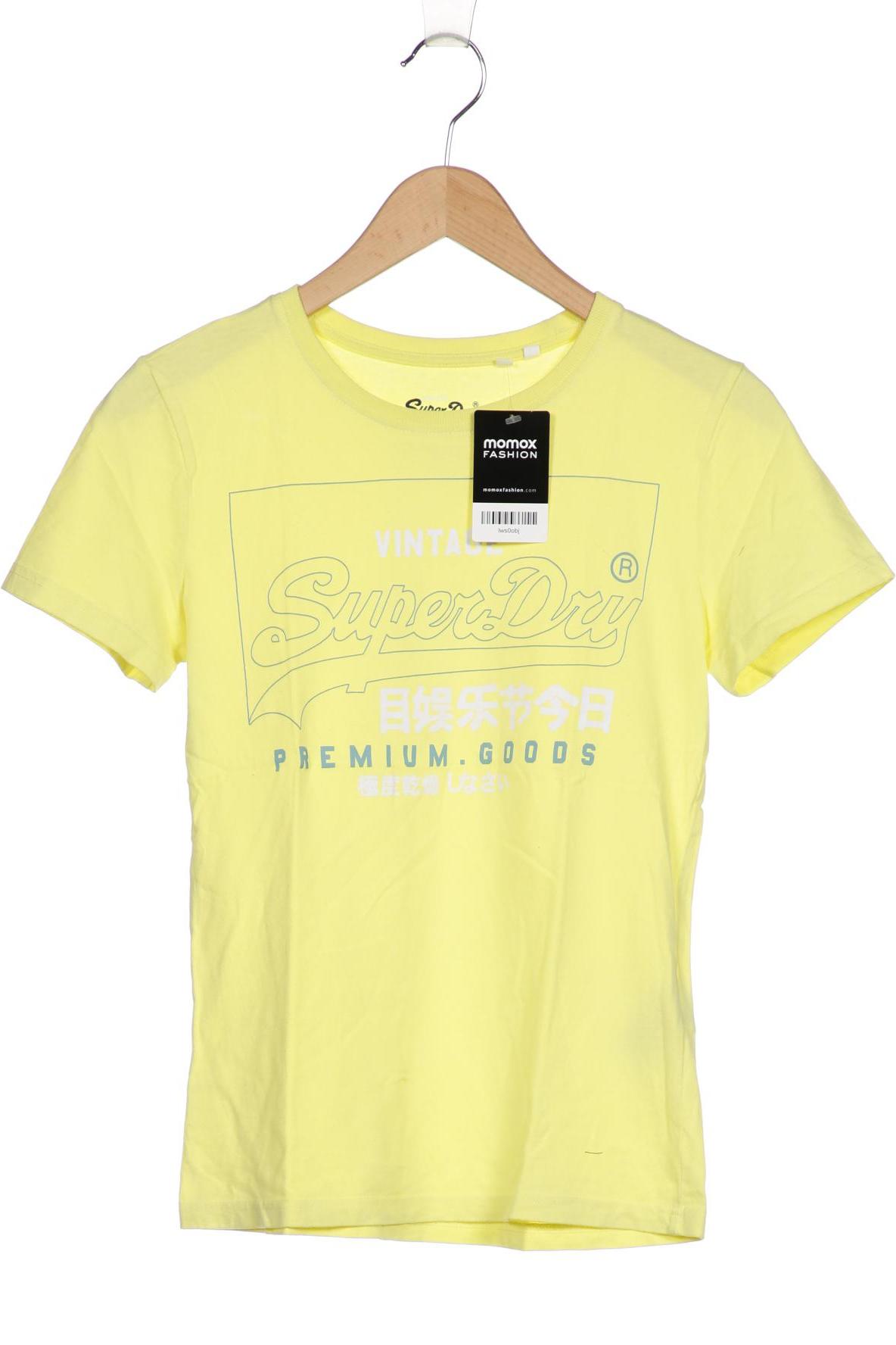 

Superdry Damen T-Shirt, gelb, Gr. 36