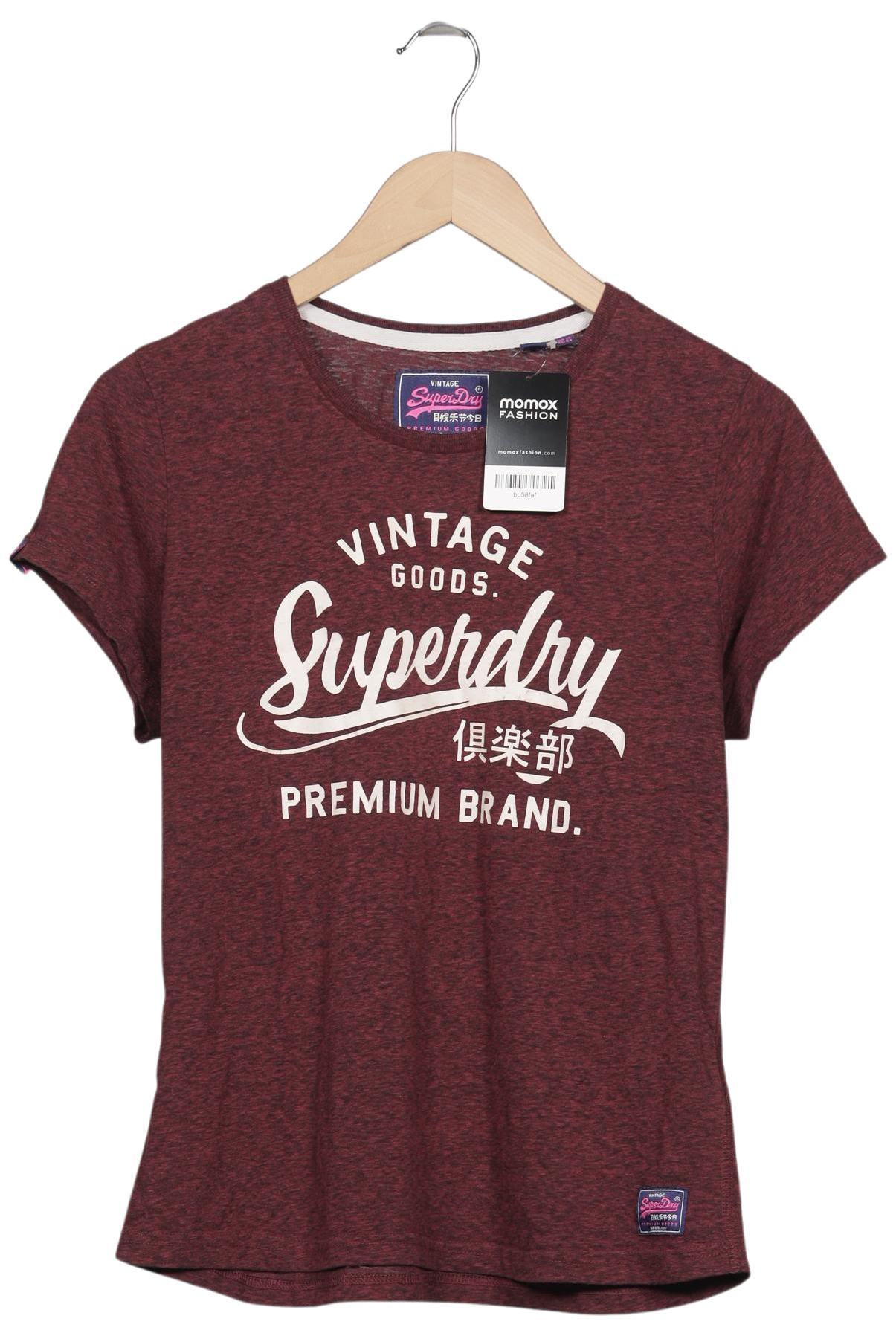 

Superdry Damen T-Shirt, bordeaux, Gr. 44
