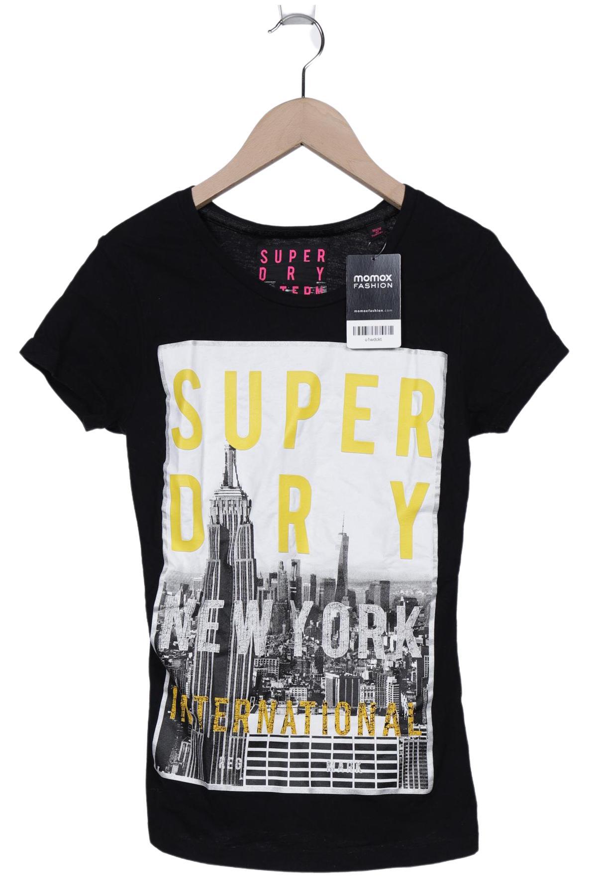

Superdry Damen T-Shirt, schwarz, Gr. 36