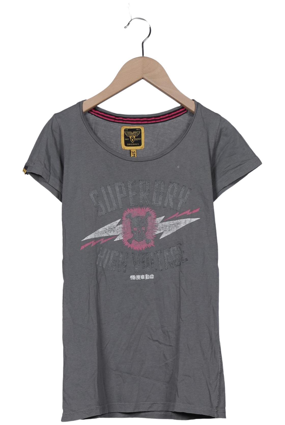 

Superdry Damen T-Shirt, grau, Gr. 36