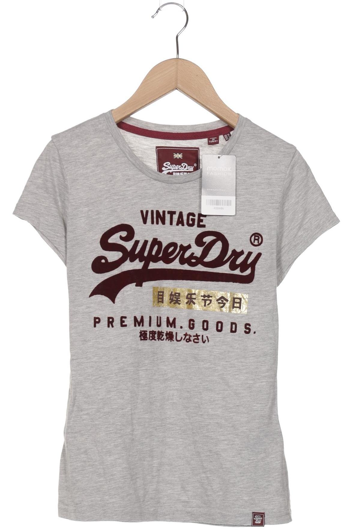 

Superdry Damen T-Shirt, grau, Gr. 38