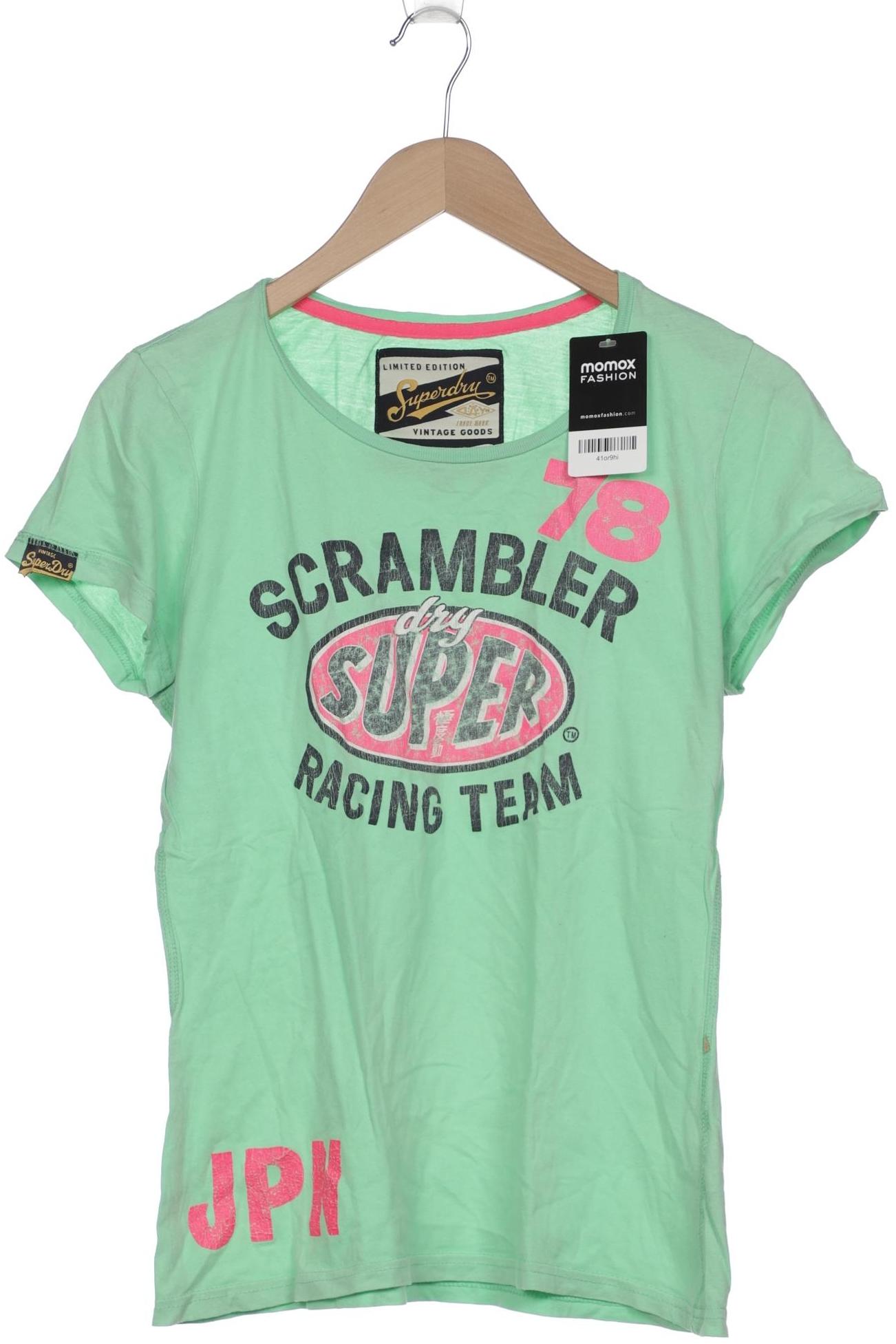 

Superdry Damen T-Shirt, grün, Gr. 42