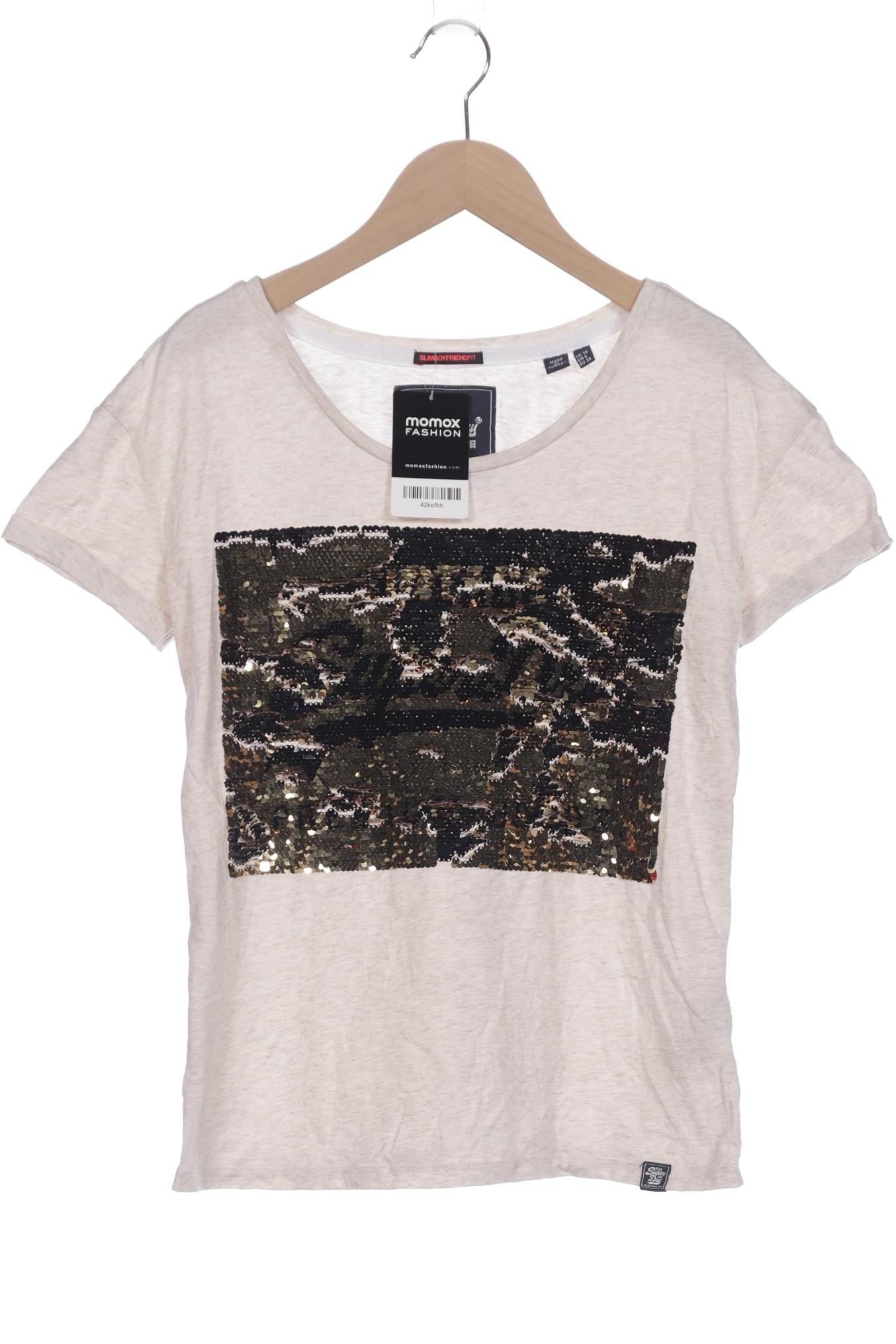 

Superdry Damen T-Shirt, cremeweiß, Gr. 38