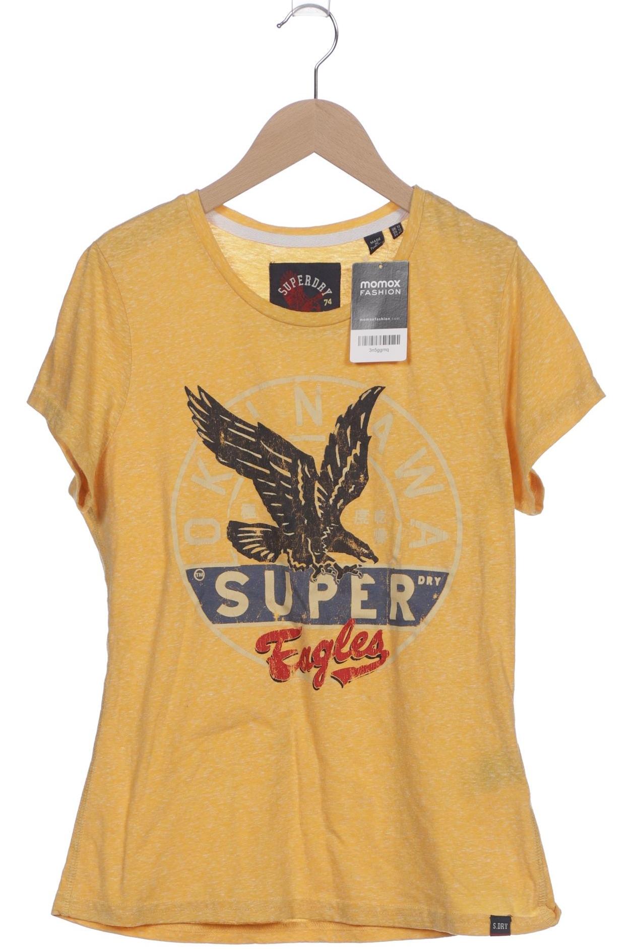 

Superdry Damen T-Shirt, gelb, Gr. 42