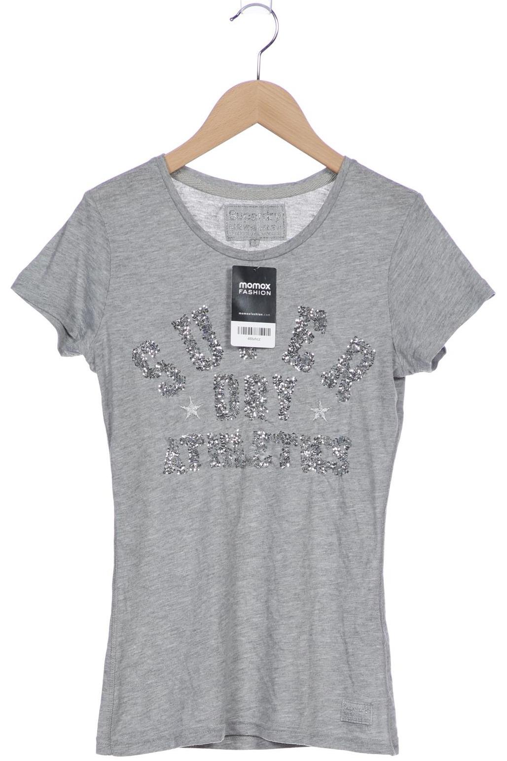 

Superdry Damen T-Shirt, grau, Gr. 34