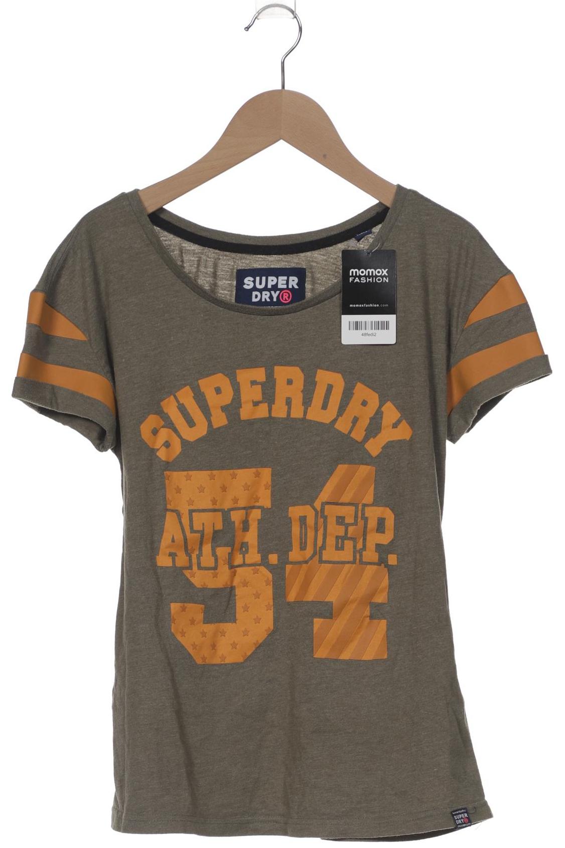 

Superdry Damen T-Shirt, grün, Gr. 36