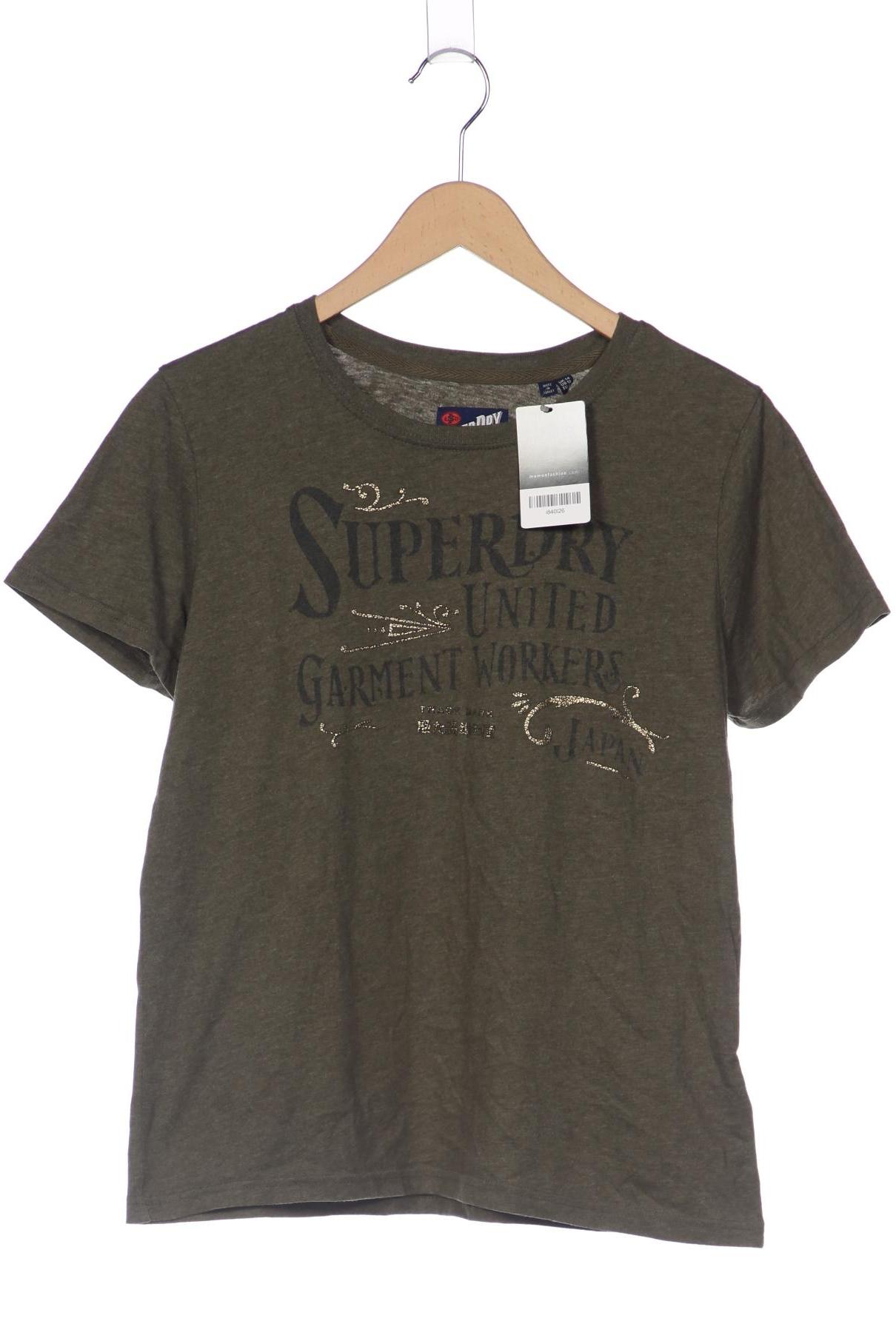 

Superdry Damen T-Shirt, grün, Gr. 42