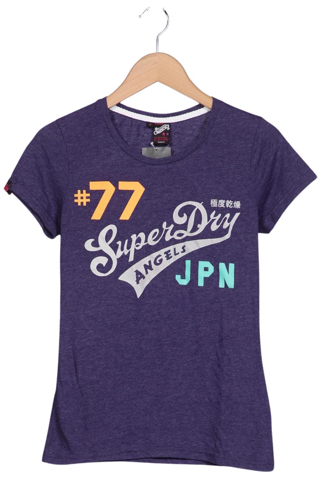 

Superdry Damen T-Shirt, flieder, Gr. 36