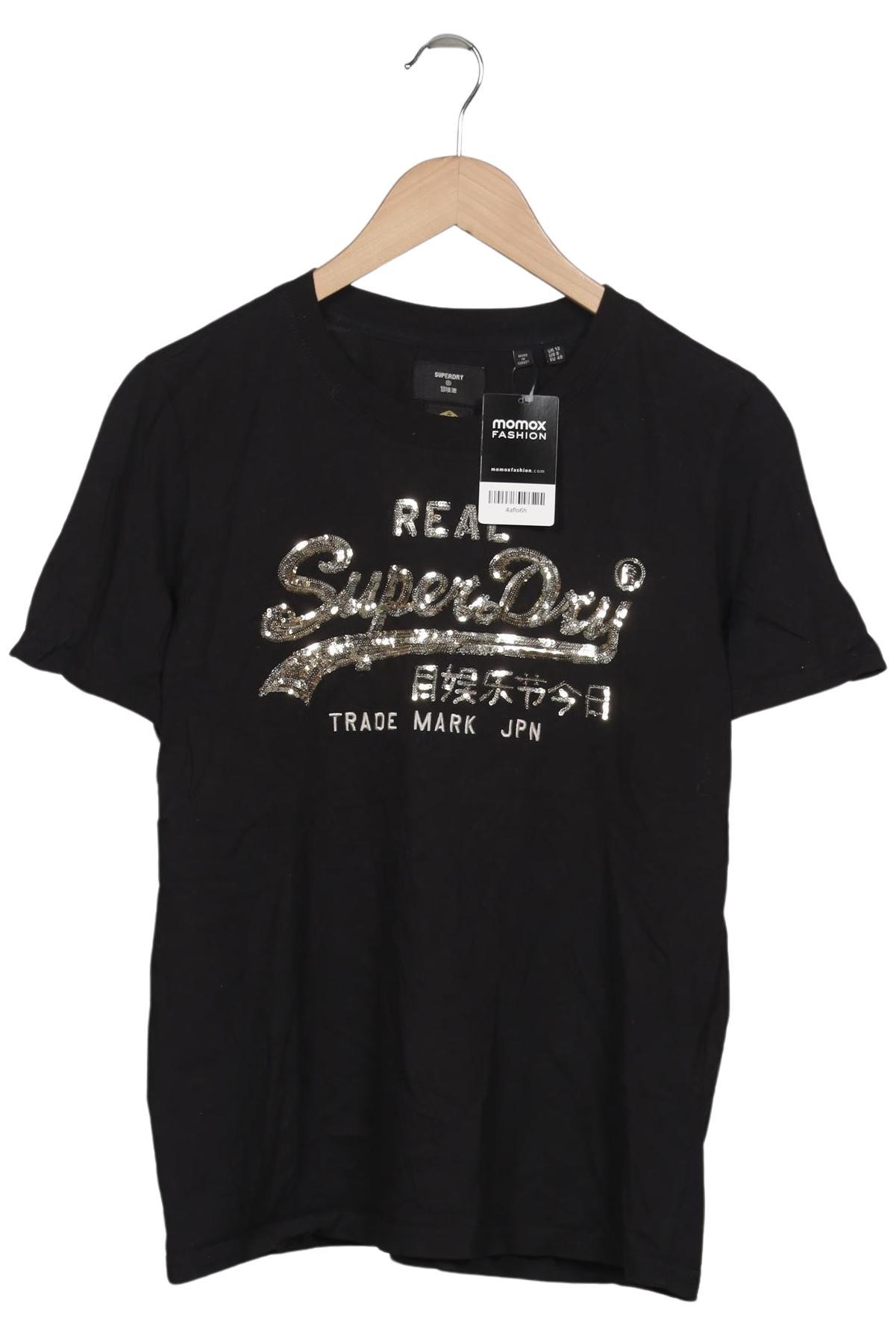 

Superdry Damen T-Shirt, schwarz, Gr. 40