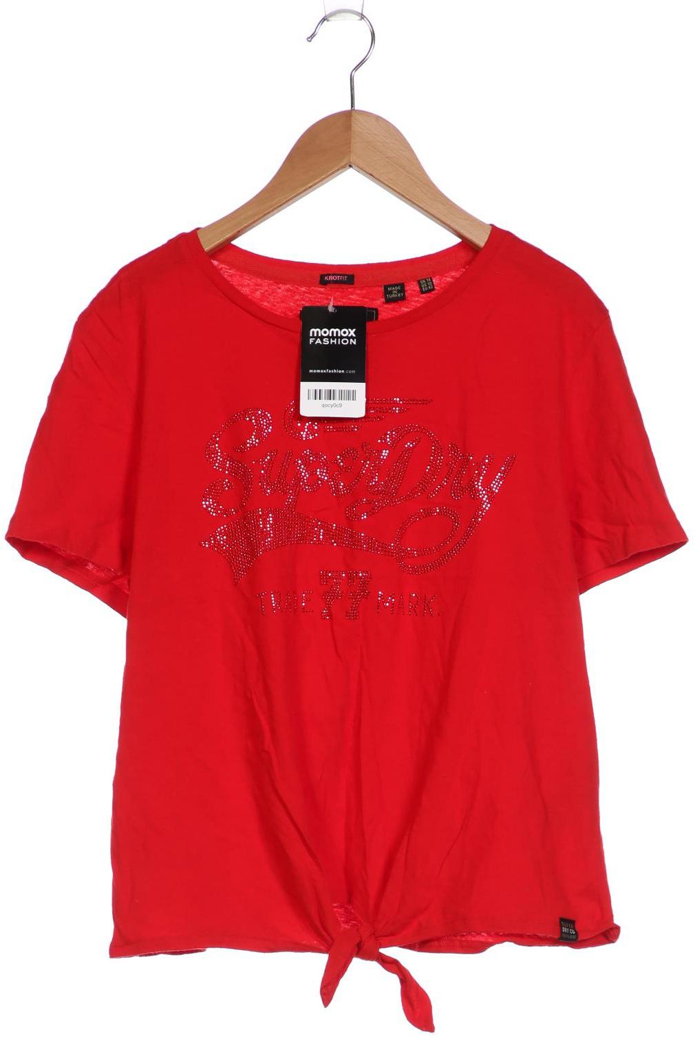 

Superdry Damen T-Shirt, rot, Gr. 42