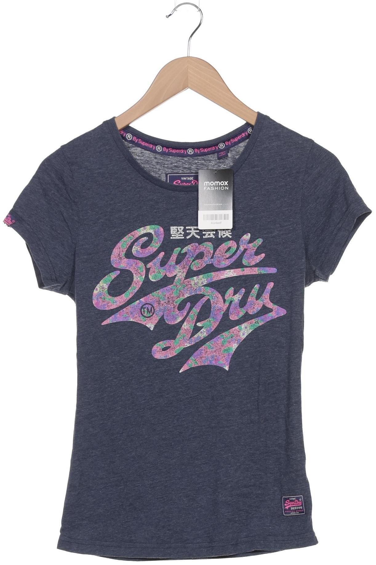 

Superdry Damen T-Shirt, marineblau, Gr. 36