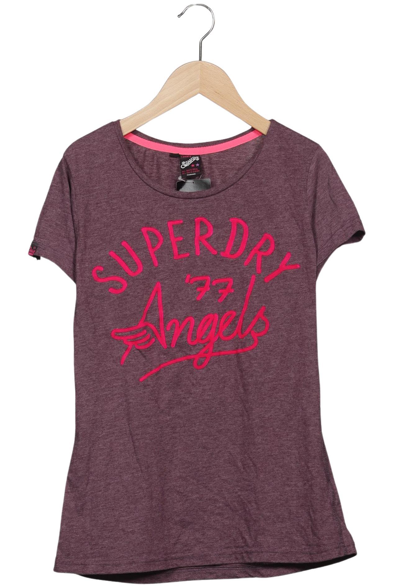 

Superdry Damen T-Shirt, flieder, Gr. 42