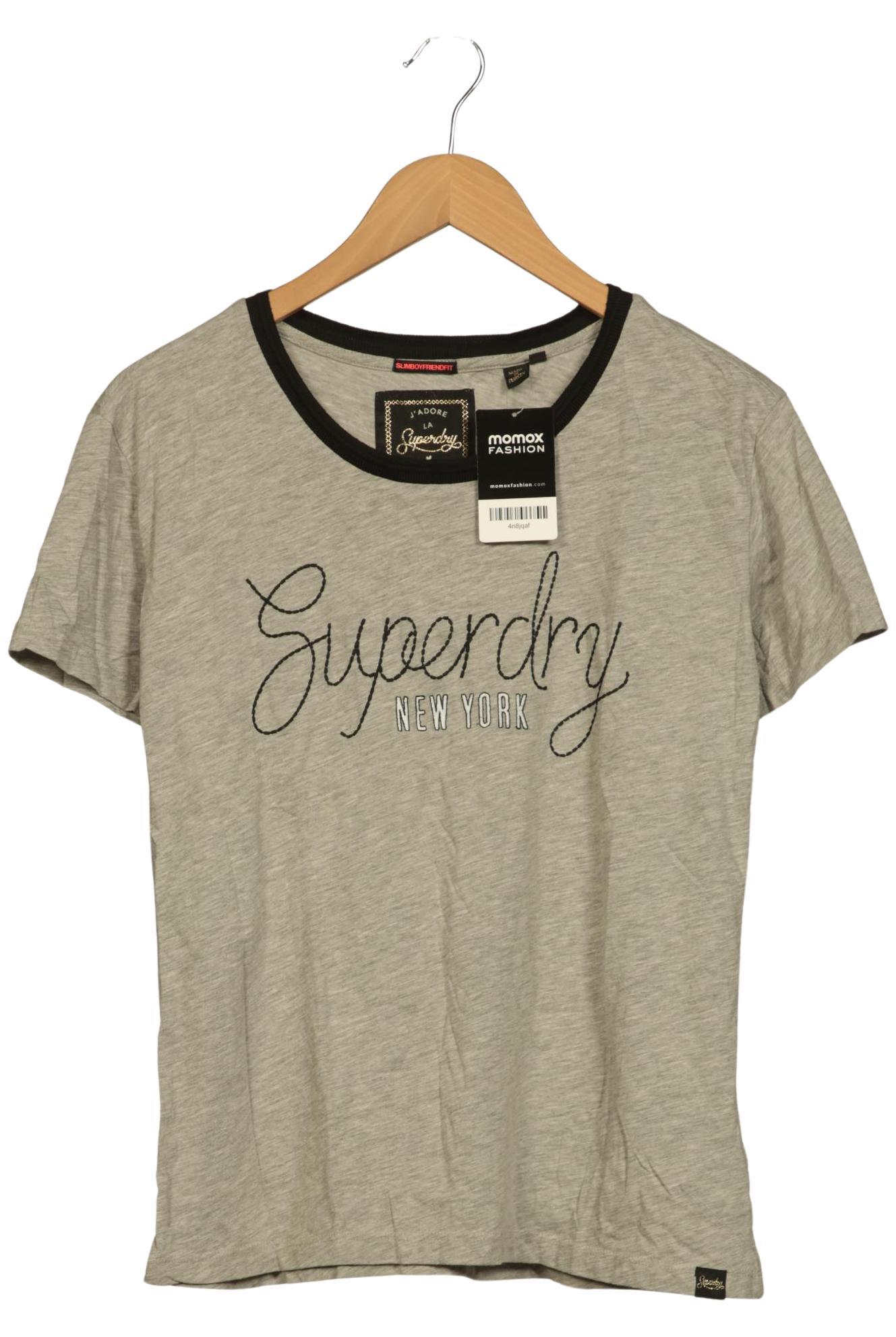 

Superdry Damen T-Shirt, grau, Gr. 40