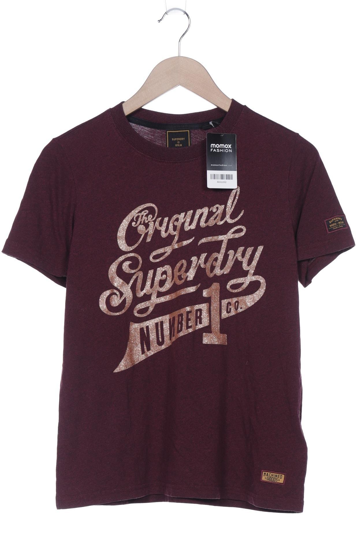 

Superdry Damen T-Shirt, bordeaux, Gr. 38