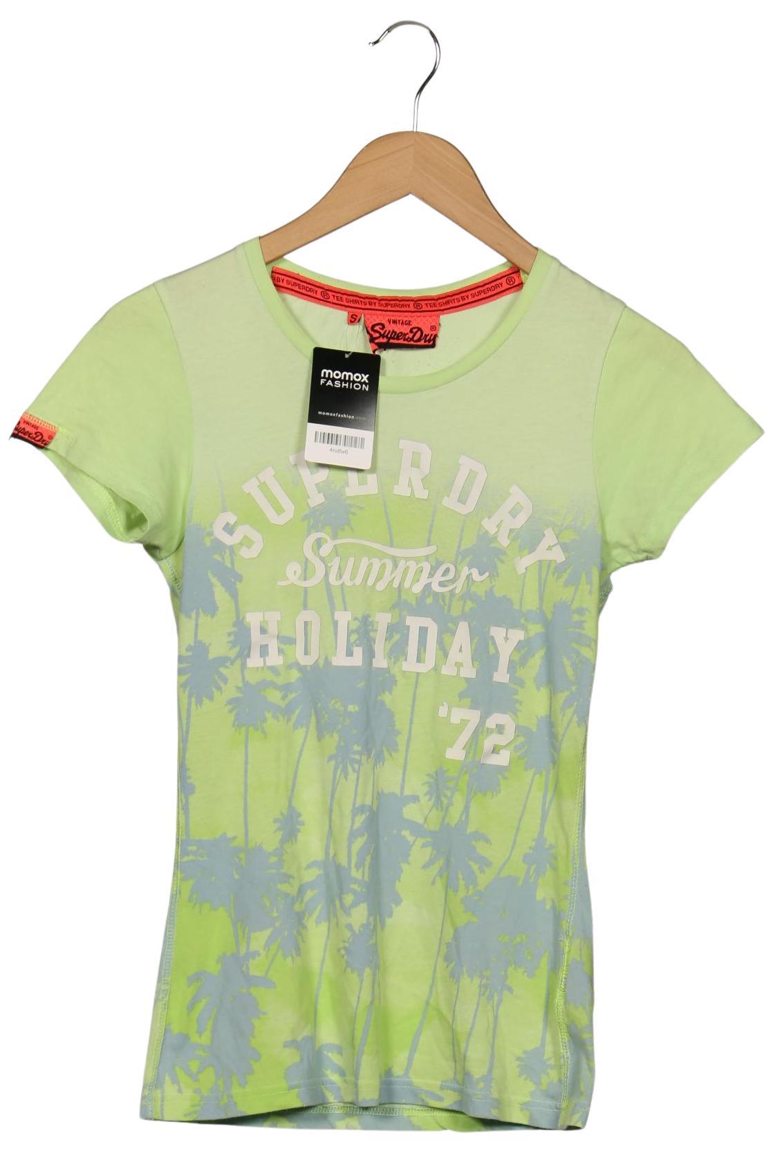 

Superdry Damen T-Shirt, hellgrün, Gr. 36