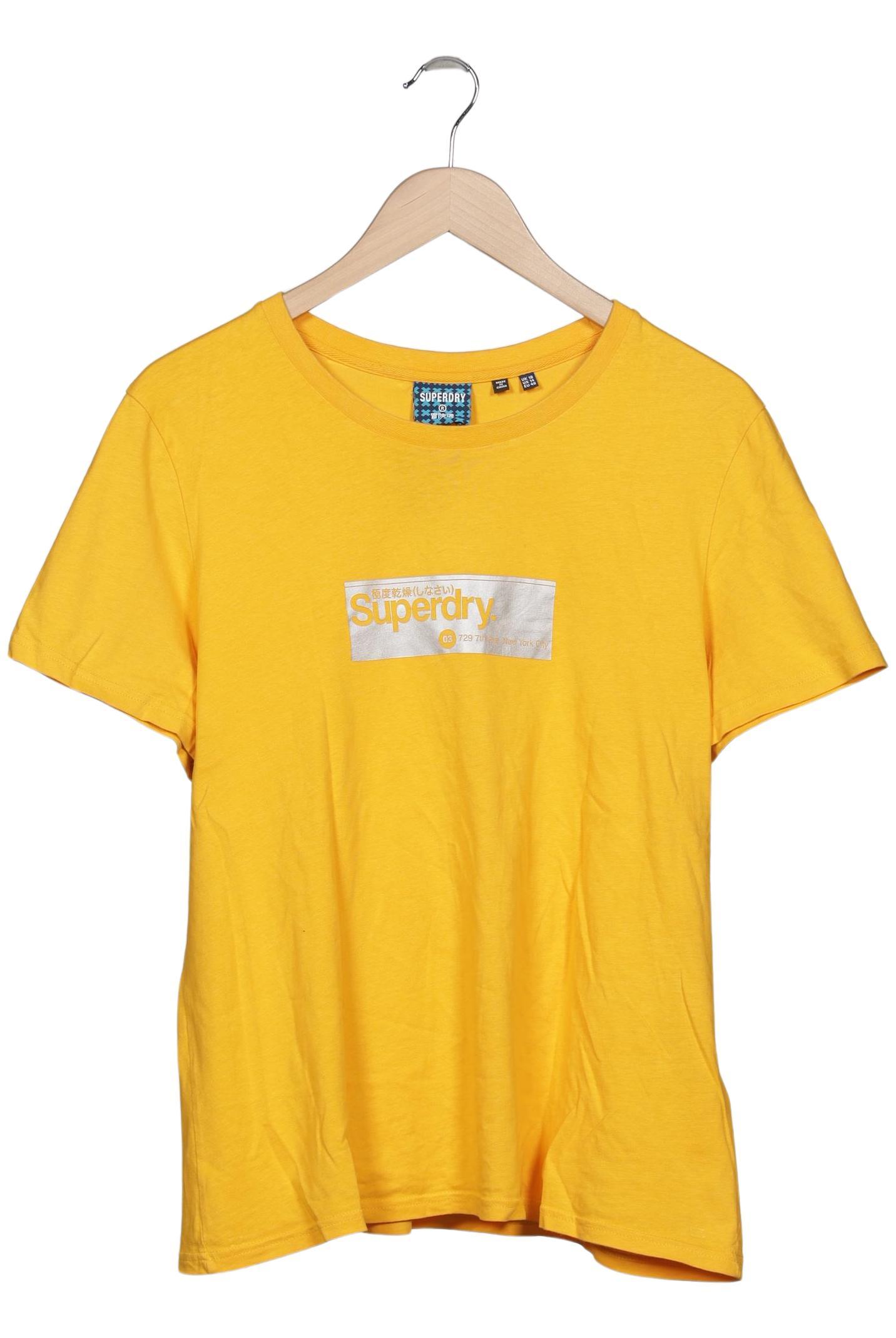 

Superdry Damen T-Shirt, gelb, Gr. 46