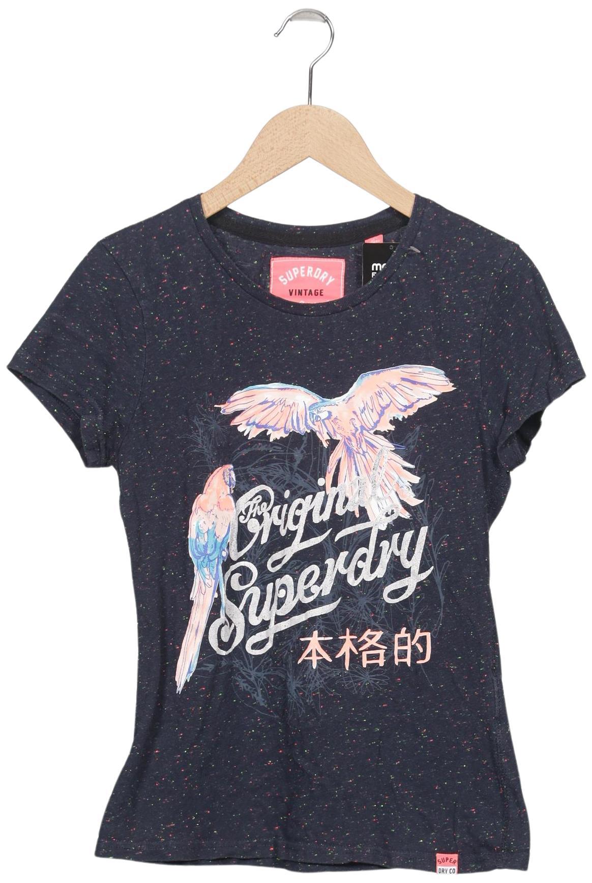 

Superdry Damen T-Shirt, marineblau, Gr. 38