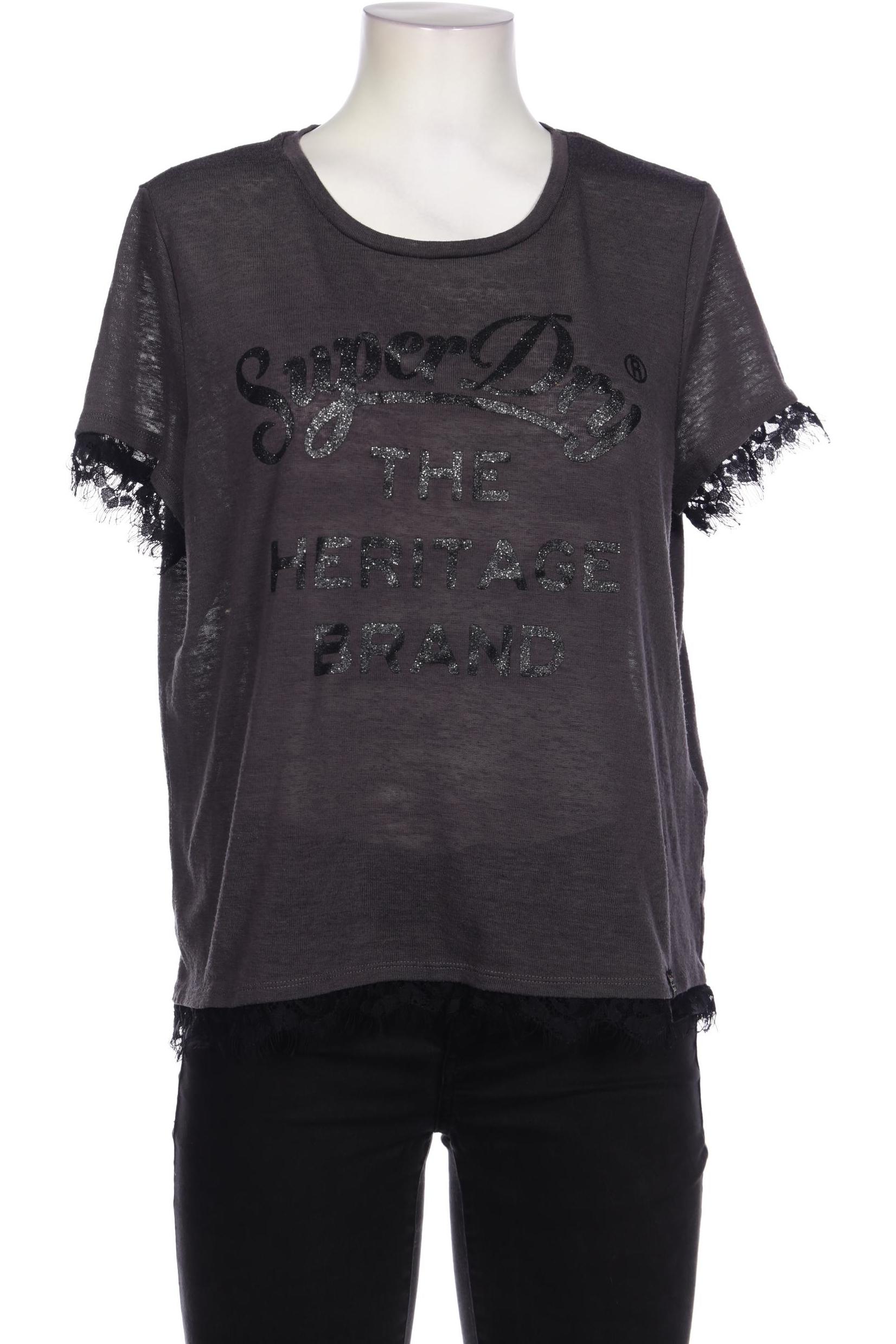 

Superdry Damen T-Shirt, grau, Gr. 42