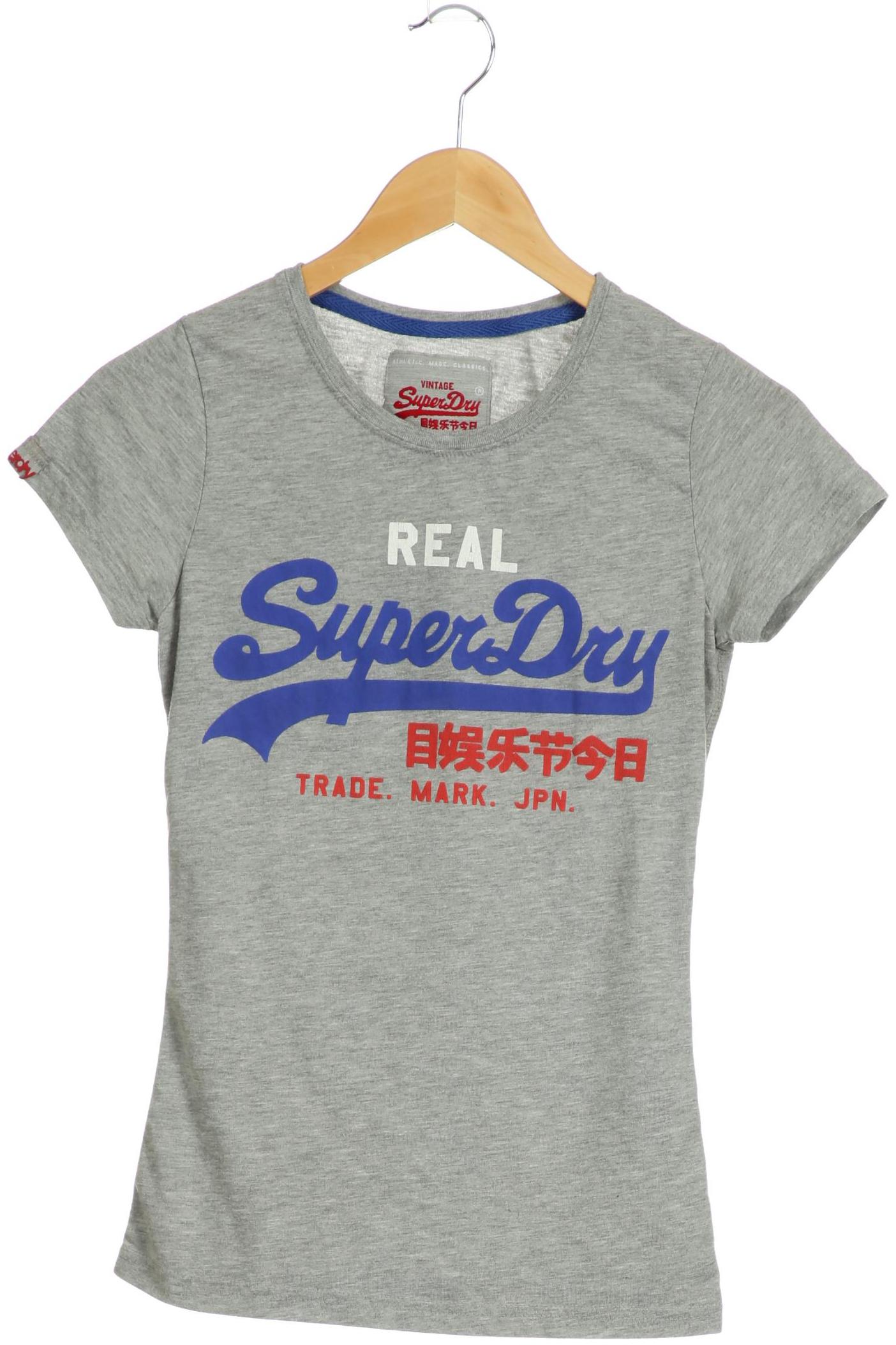 

Superdry Damen T-Shirt, grau, Gr. 34