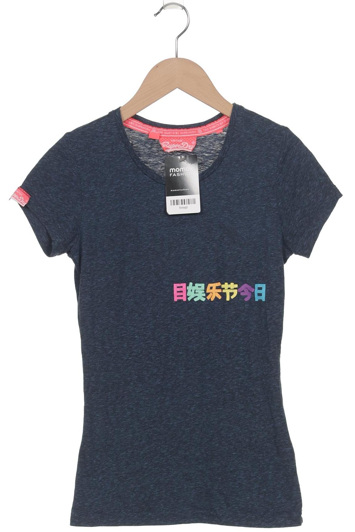 

Superdry Damen T-Shirt, marineblau, Gr. 34