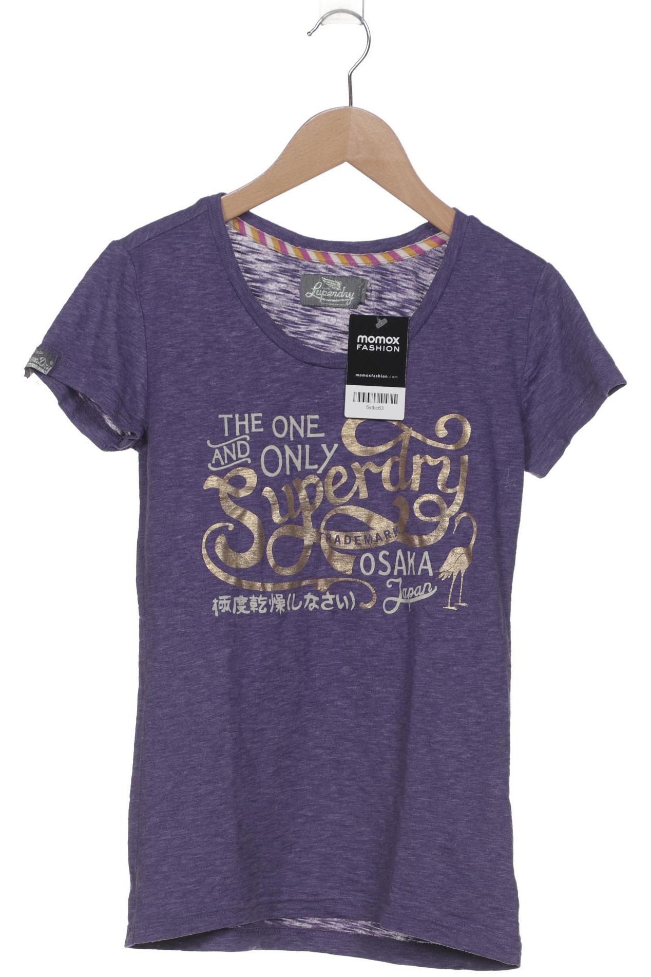 

Superdry Damen T-Shirt, flieder, Gr. 36