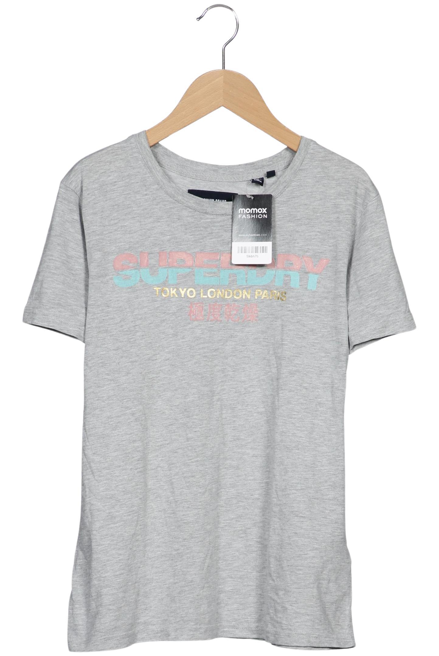 

Superdry Damen T-Shirt, grau, Gr. 40