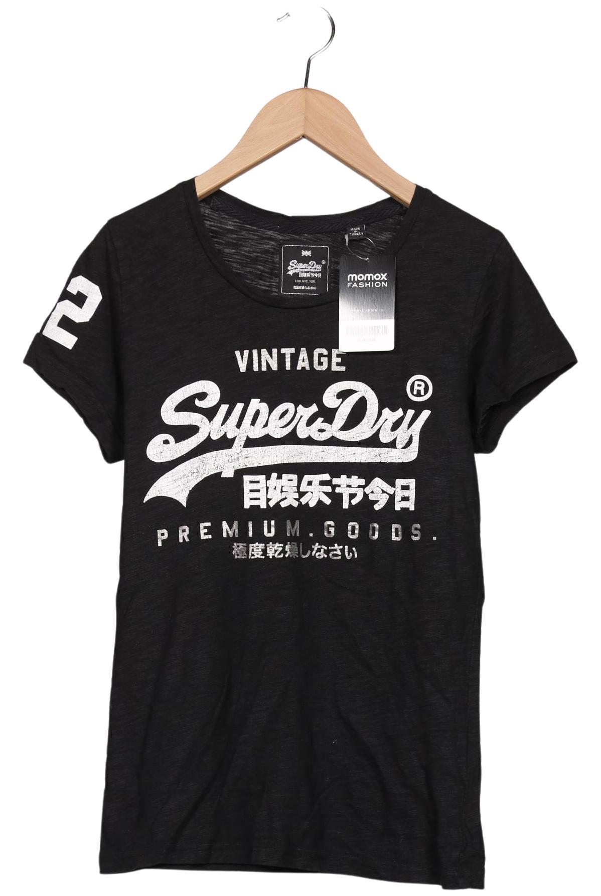 

Superdry Damen T-Shirt, schwarz, Gr. 36