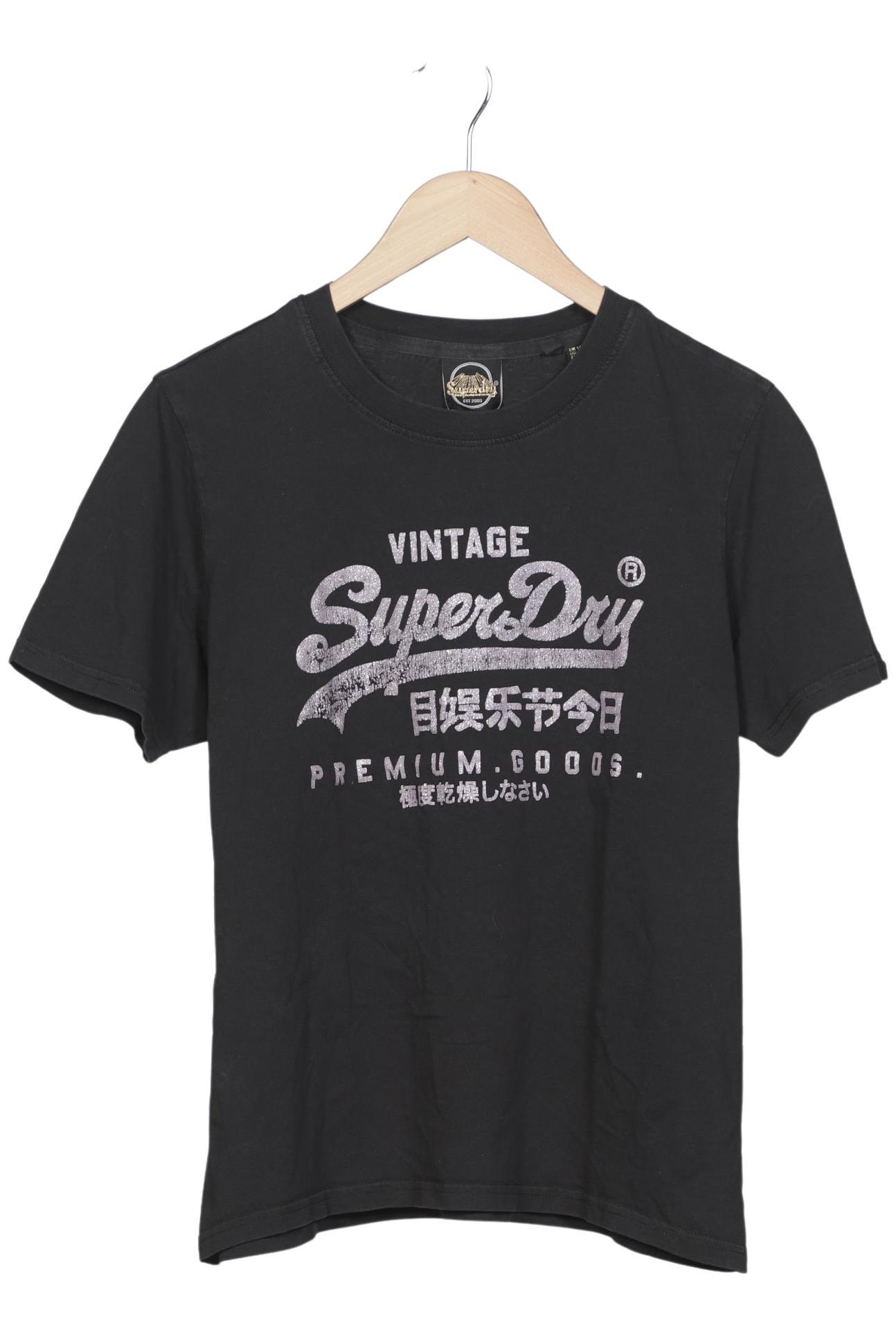 

Superdry Damen T-Shirt, schwarz, Gr. 42