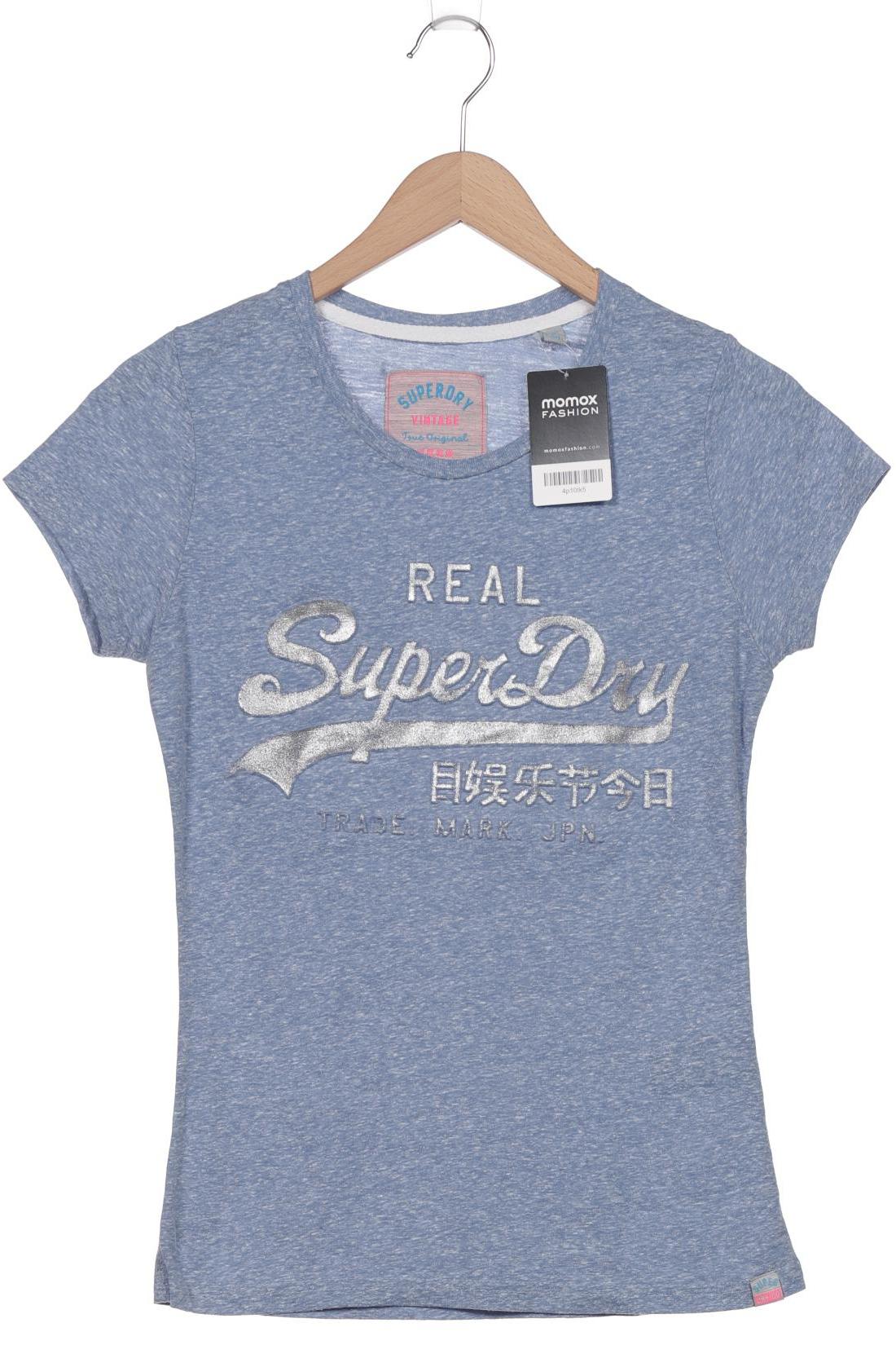 

Superdry Damen T-Shirt, blau, Gr. 38