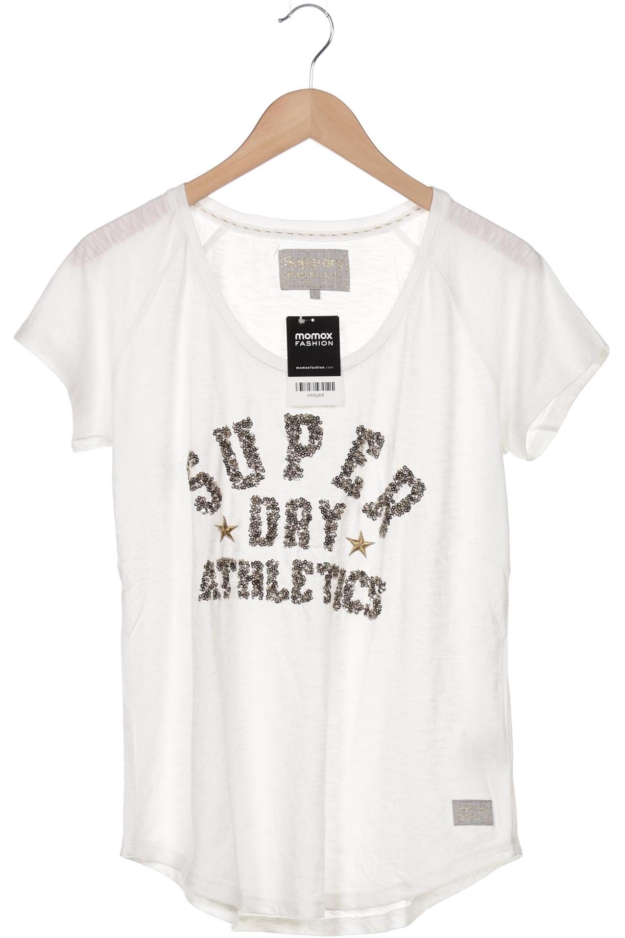 

Superdry Damen T-Shirt, cremeweiß, Gr. 42