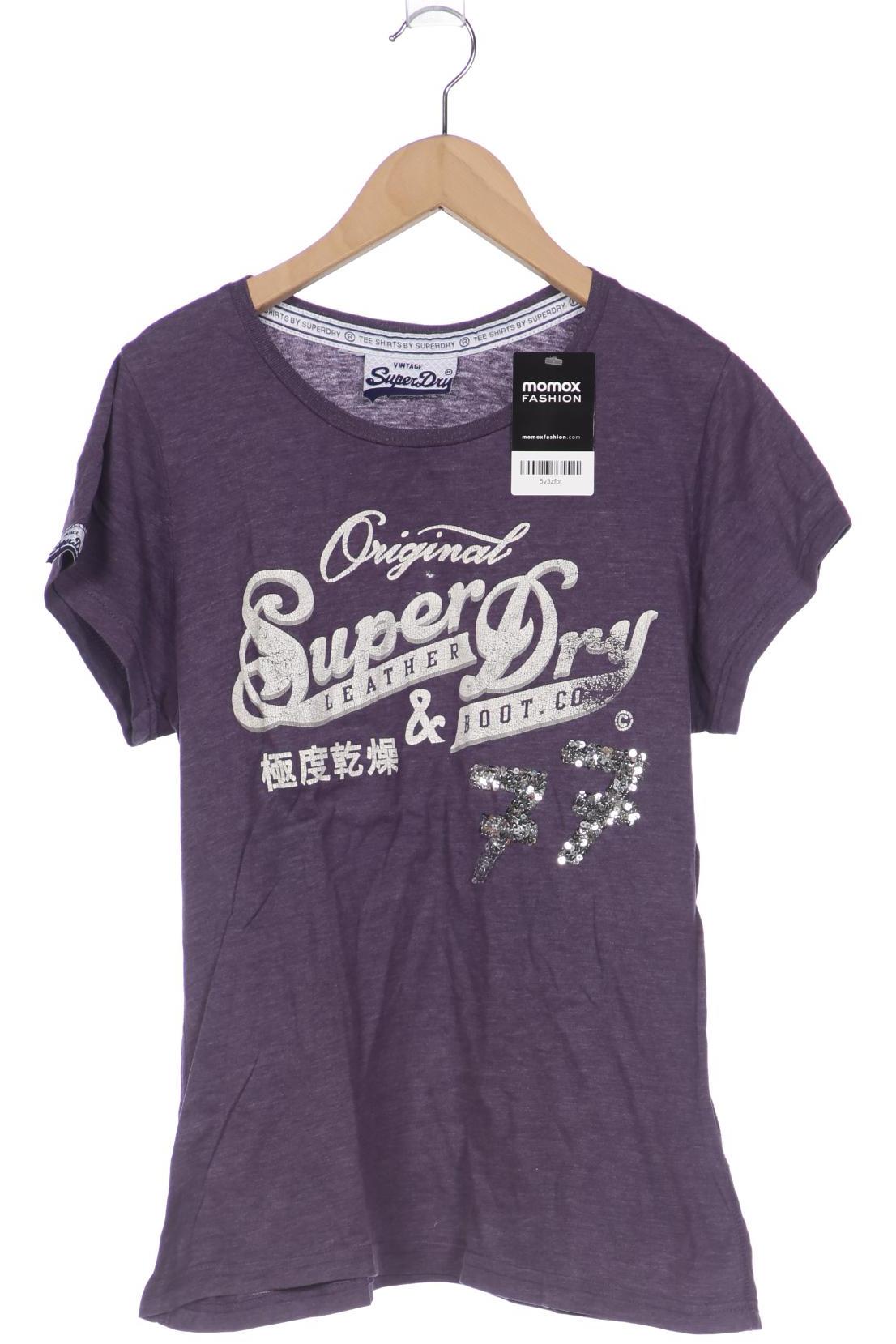 

Superdry Damen T-Shirt, flieder, Gr. 38