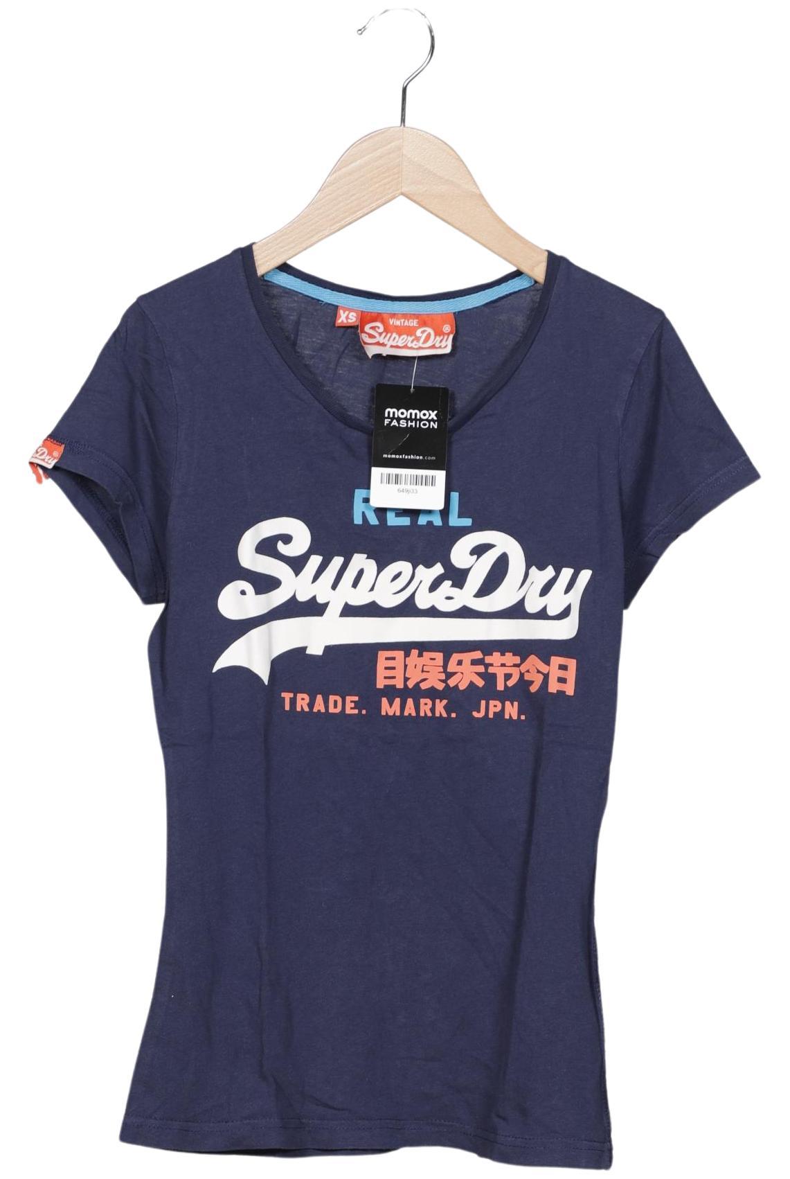 

Superdry Damen T-Shirt, marineblau, Gr. 34